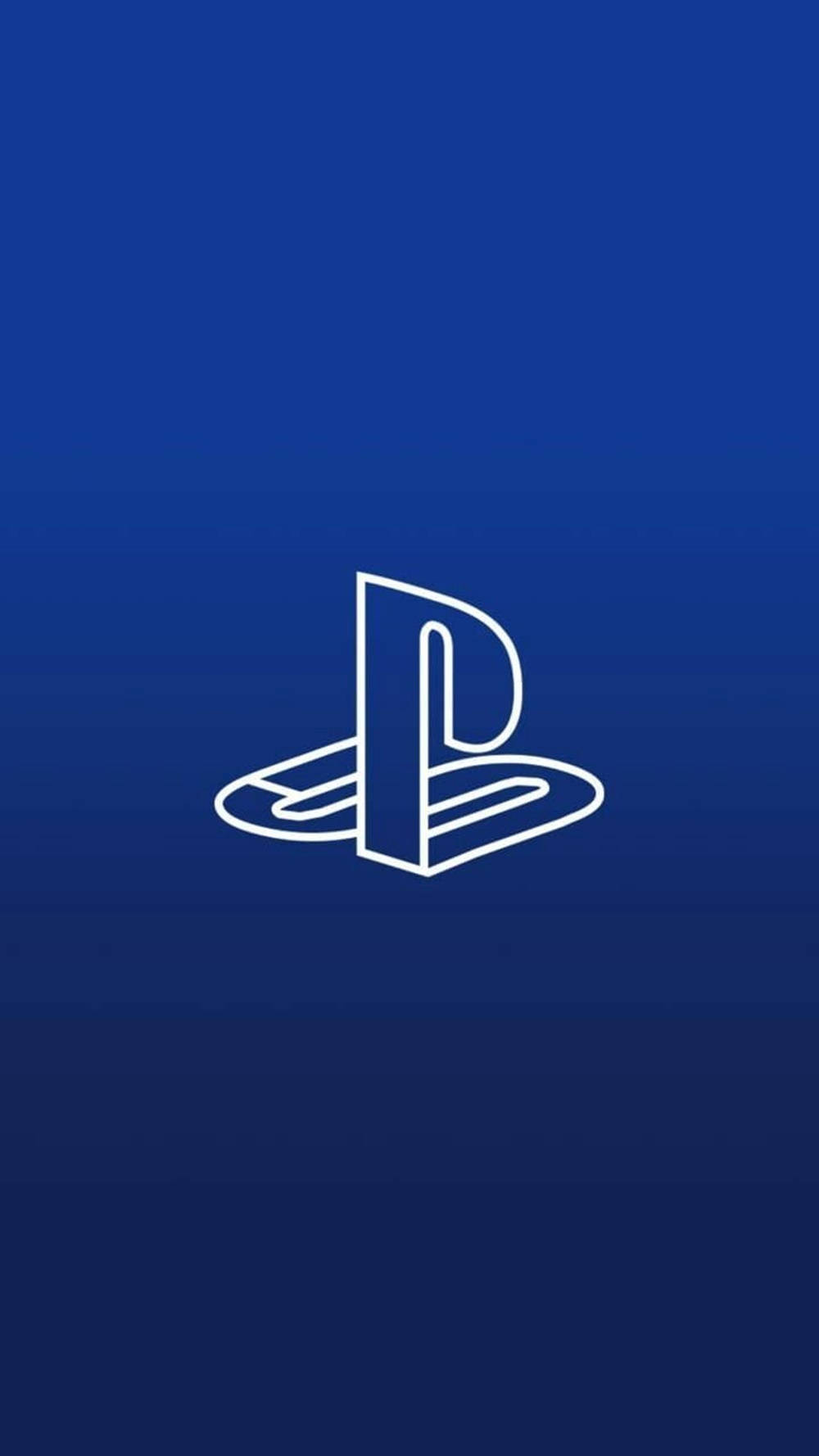Logo PS4 3D Màu Xanh Hình nền