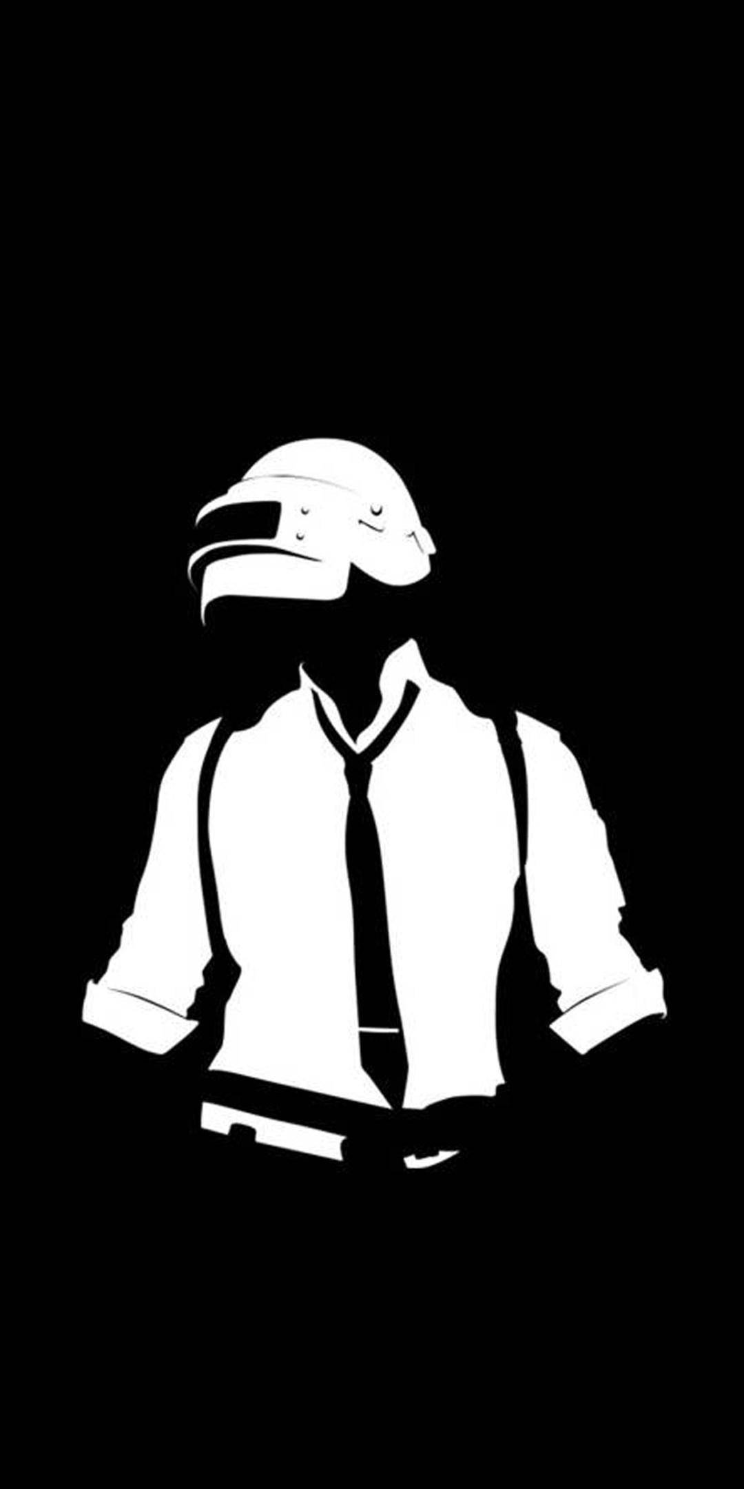 Logo PUBG đen trắng Hình nền