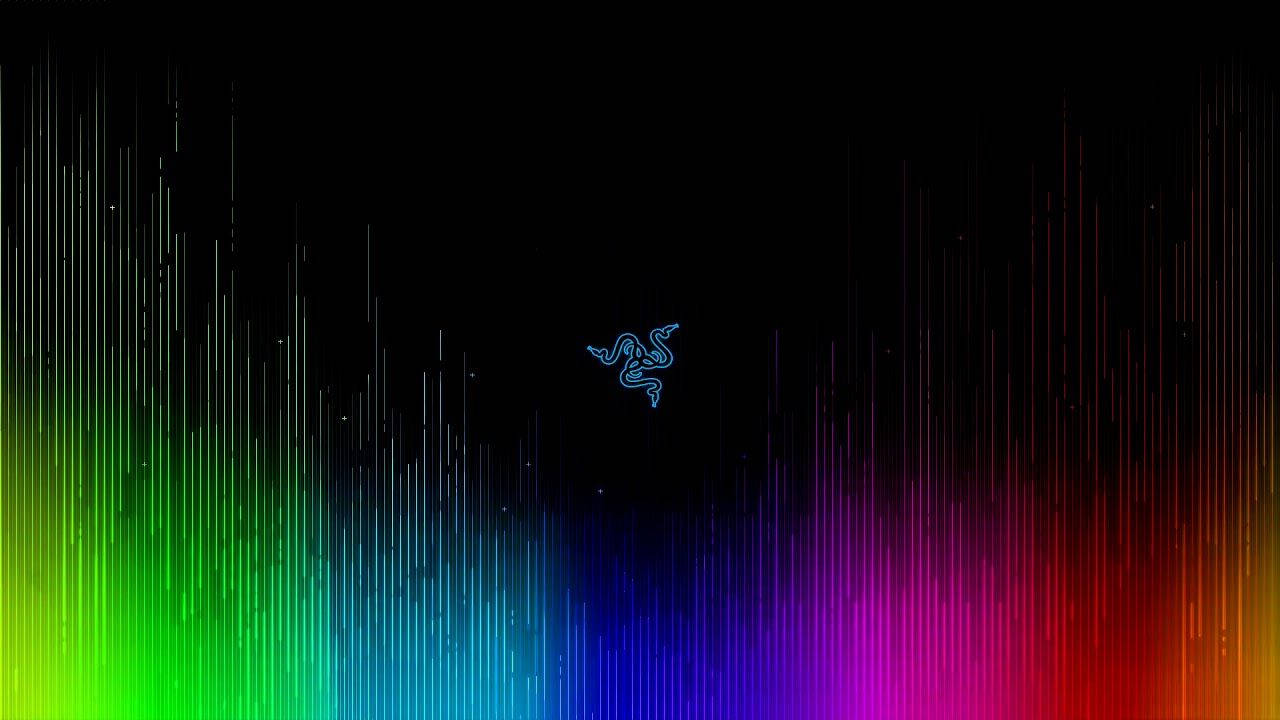Logo Razer Xanh RGB 4K Hình nền