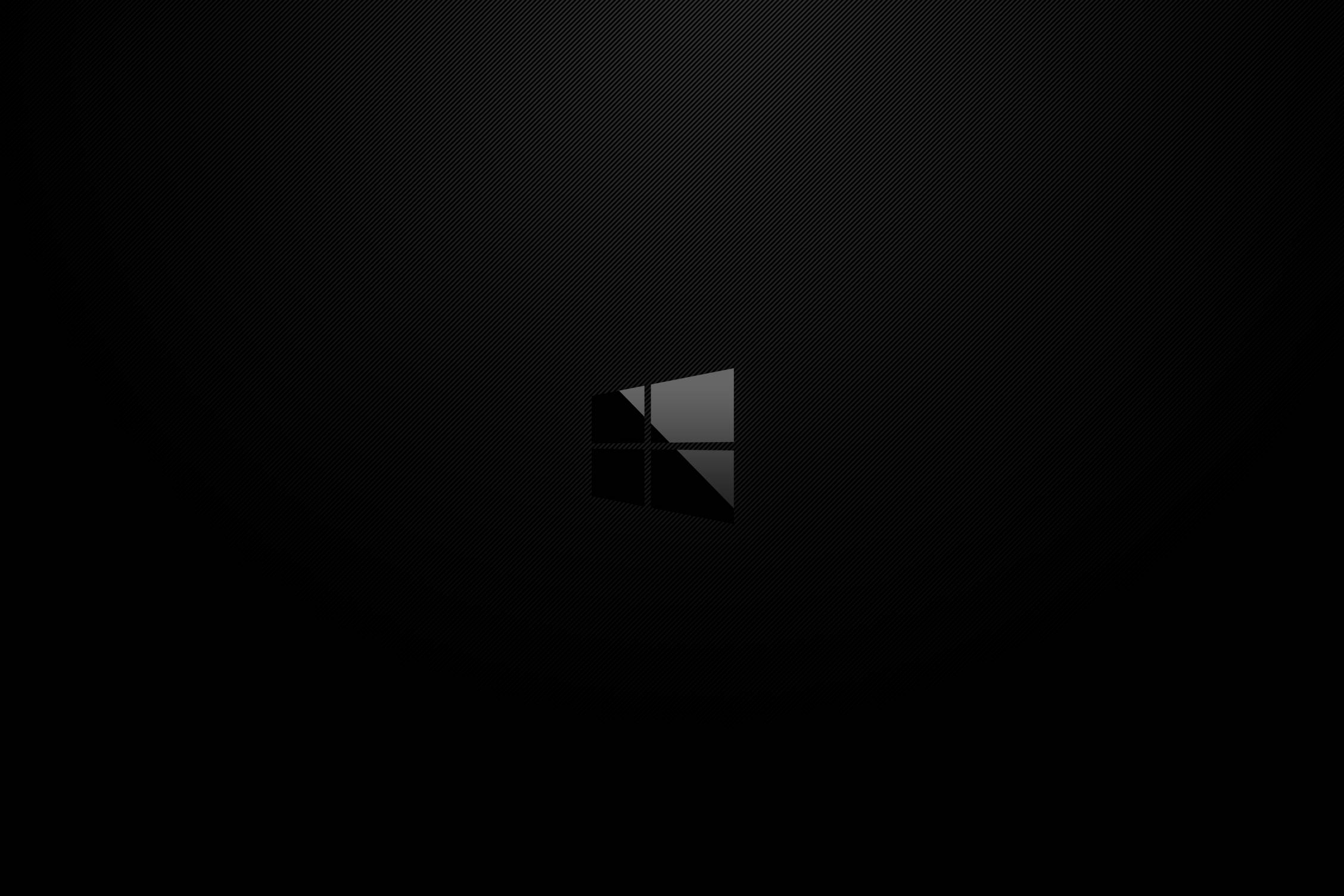 Logo Windows Tối Giản Màu Tối Hình nền