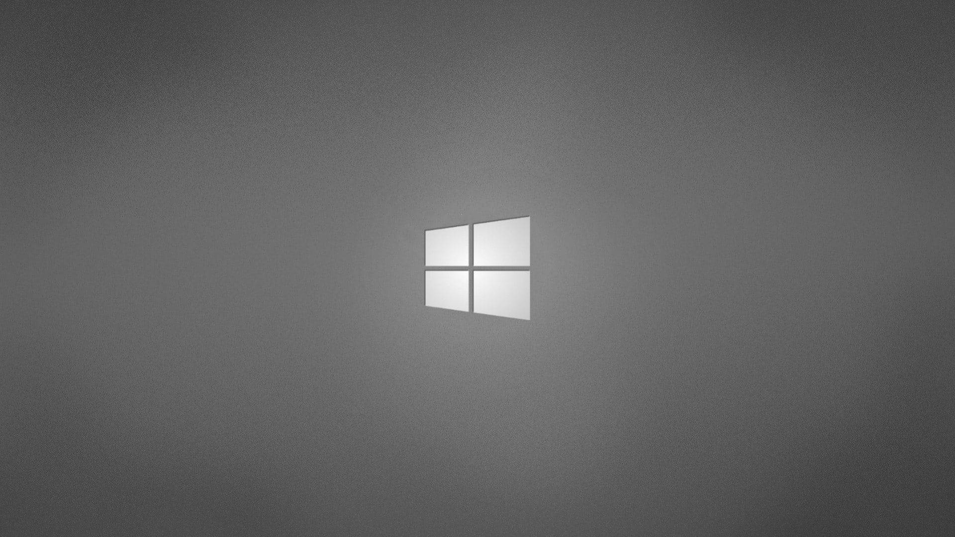 Logo Windows trên nền xám trơn Hình nền