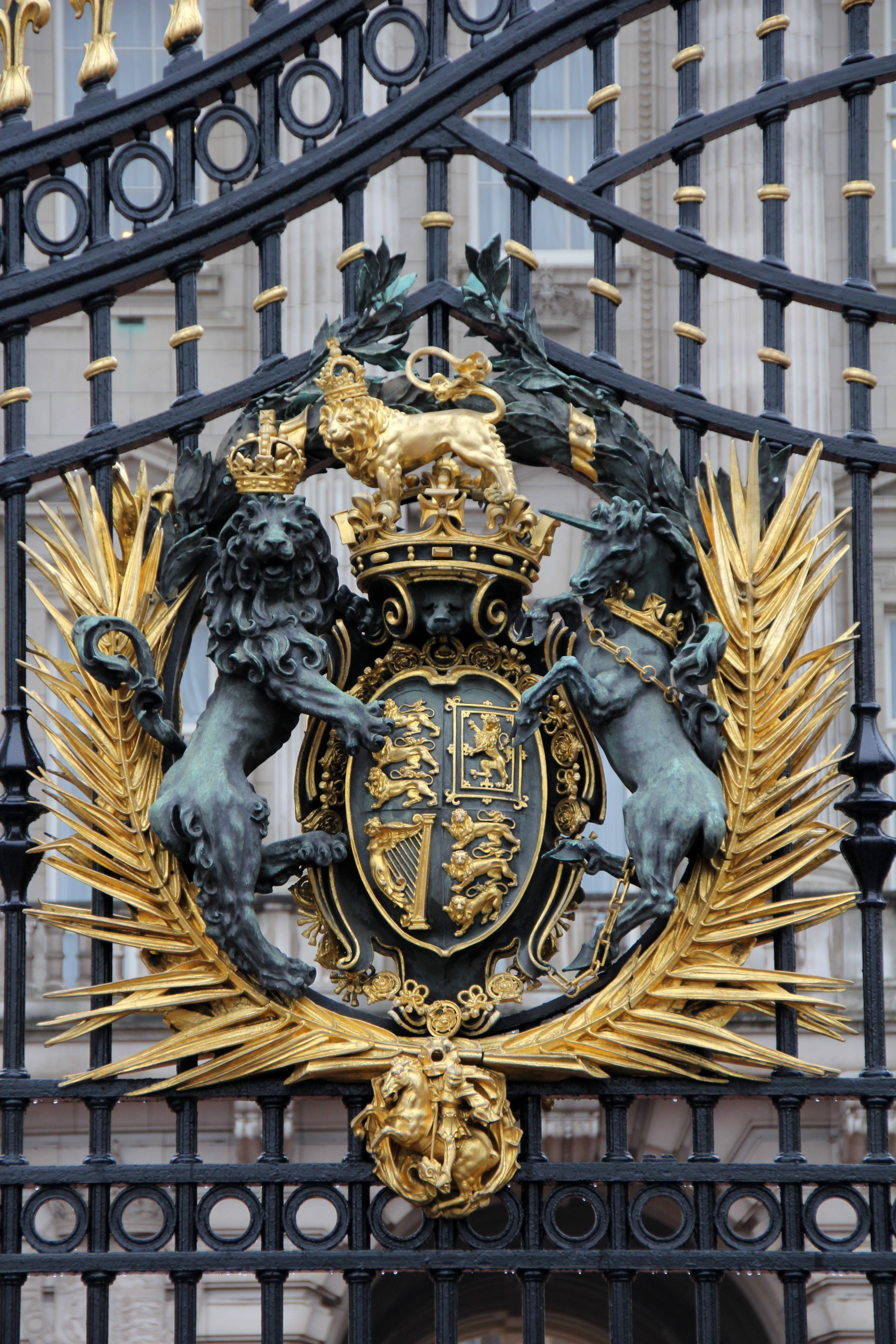 Lối Vào Cổng Cung Điện Buckingham Hình nền