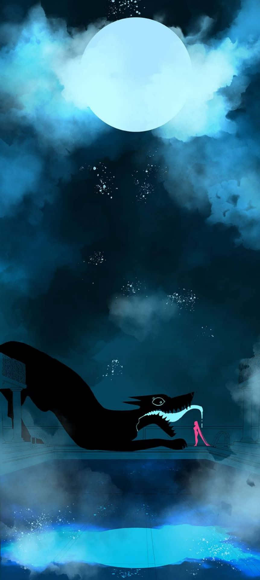 Lore Olympus Webtoon Với Quái Vật Hình nền