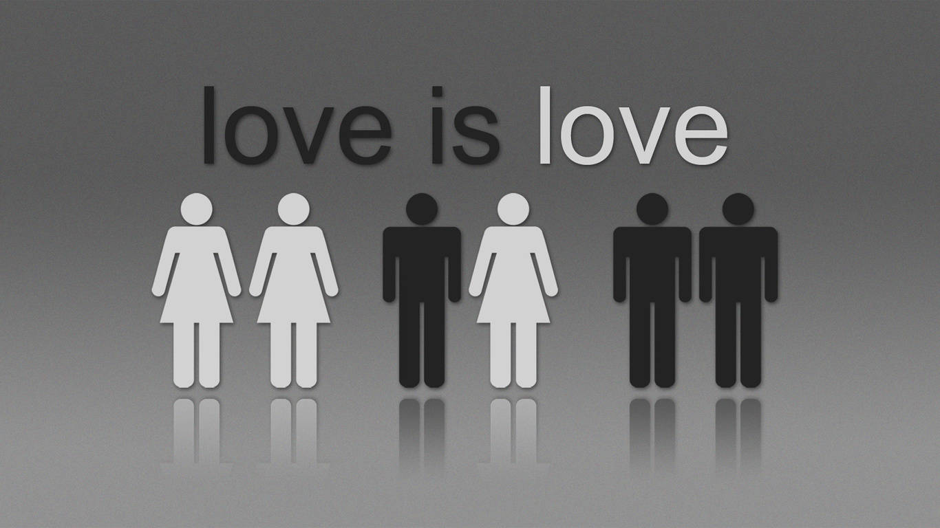 Love Is Love Biểu tượng LGBTQ Hình nền