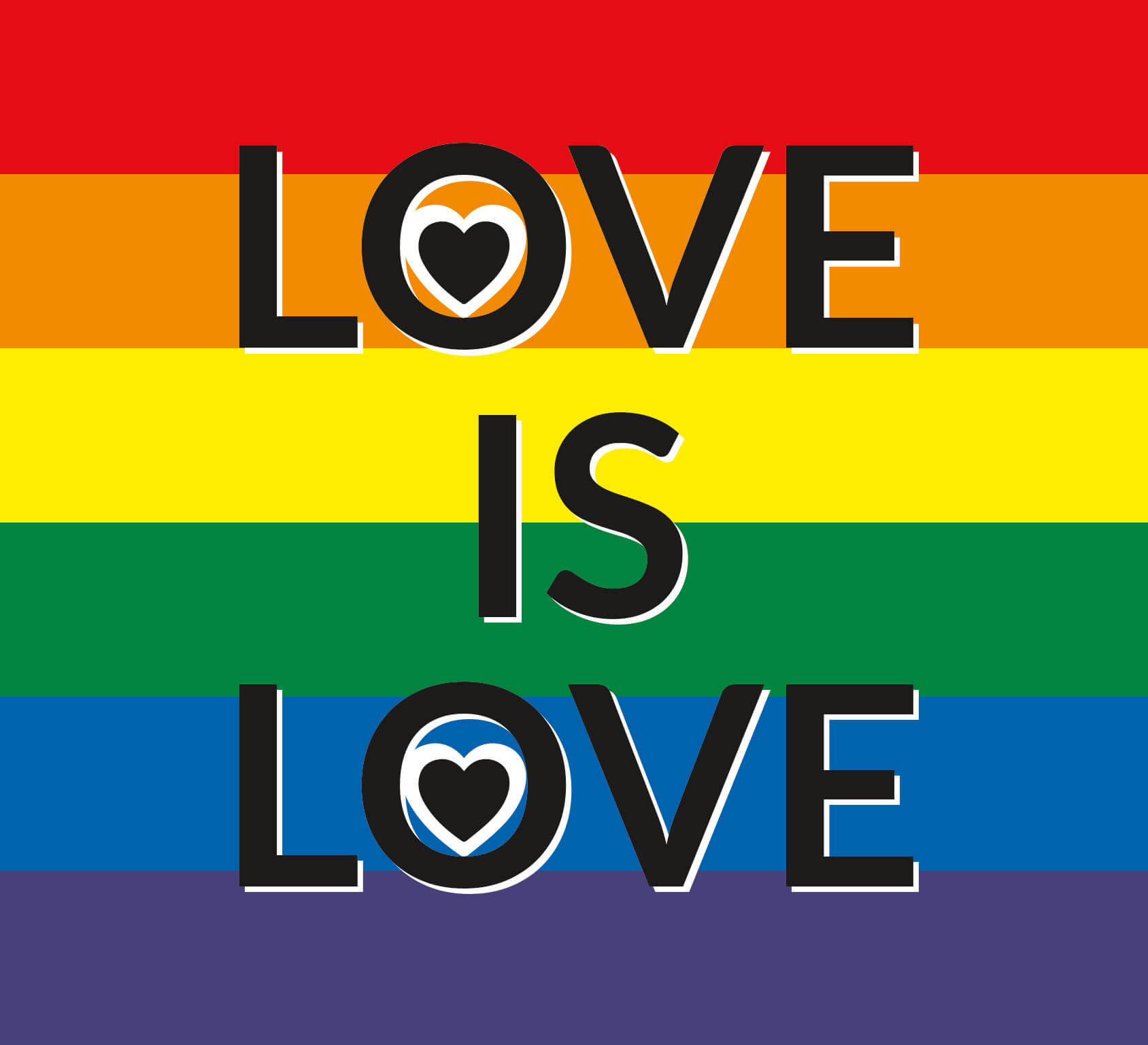 Love Is Love Cầu Vồng Hình nền