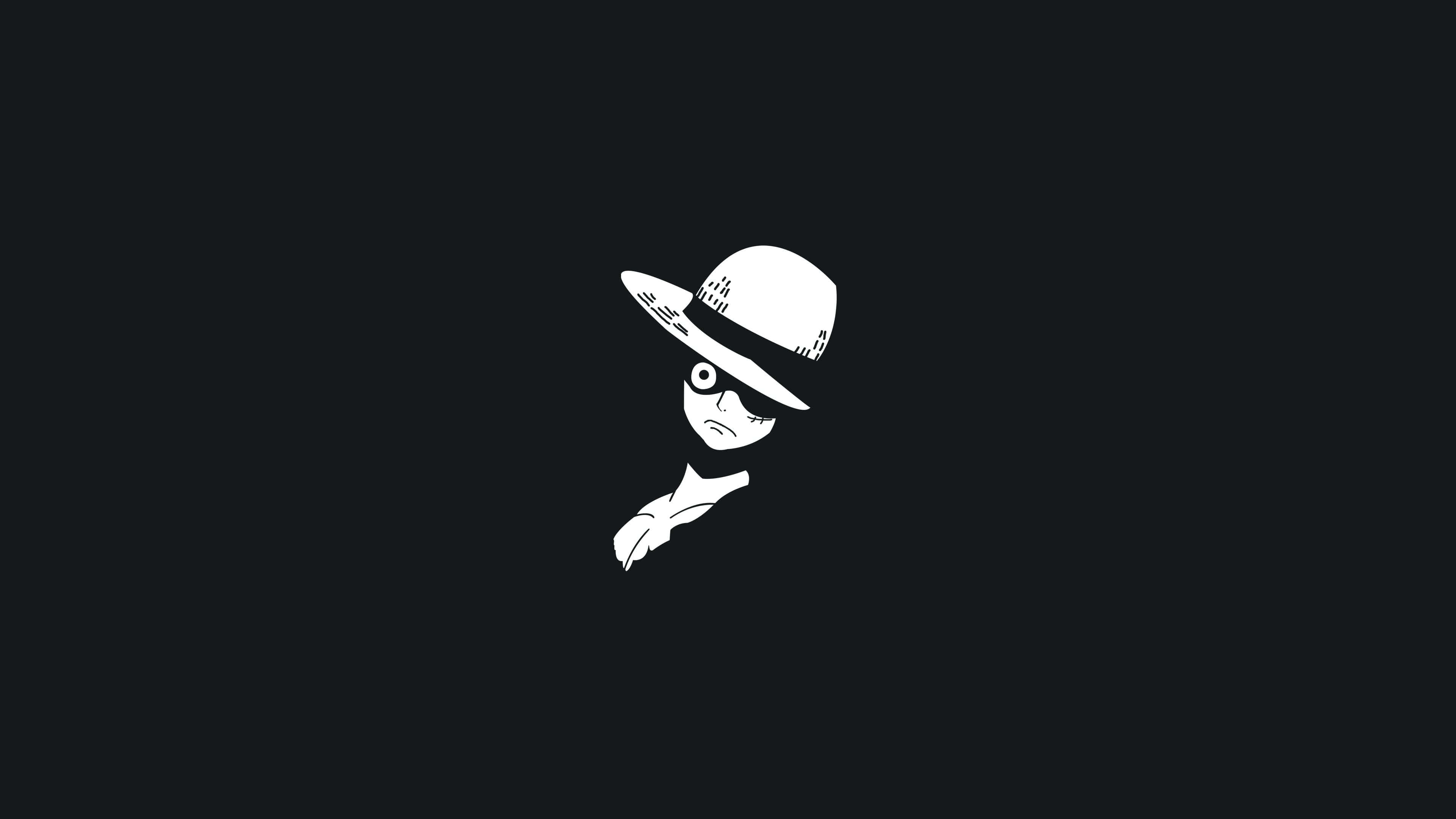 Luffy Anime Đen Tính Thẩm Mỹ PC Hình nền