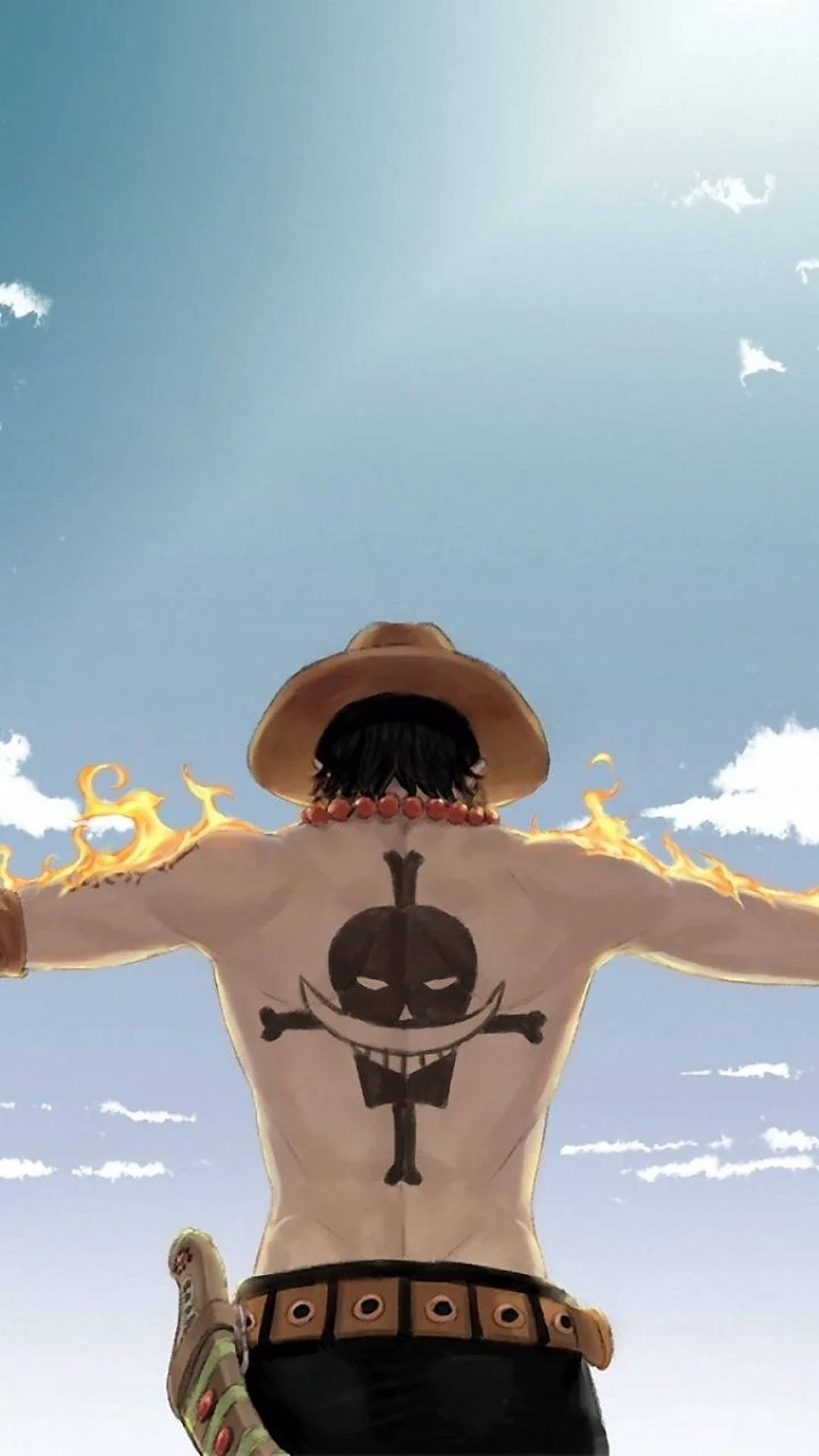 Luffy Cháy Lửa One Piece iPhone Hình nền