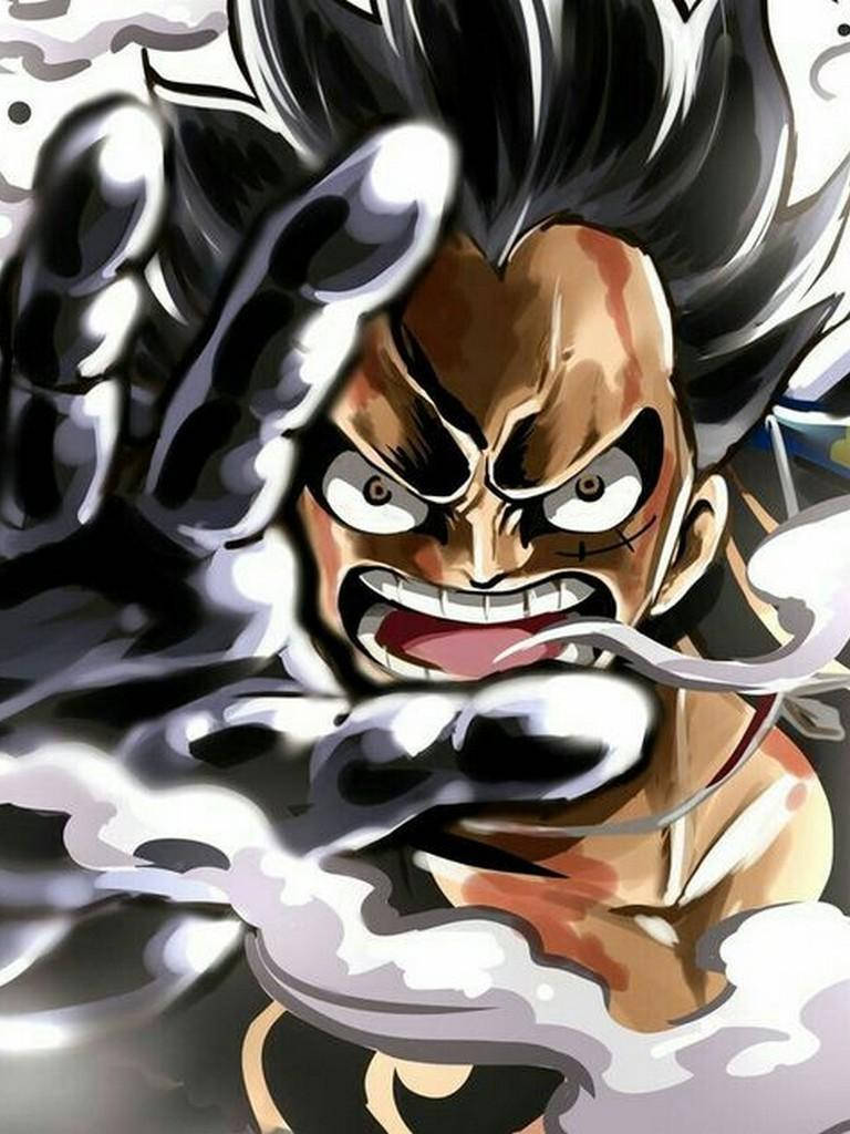 Luffy Gear 4 Cận Cảnh Điên Cuồng Hình nền