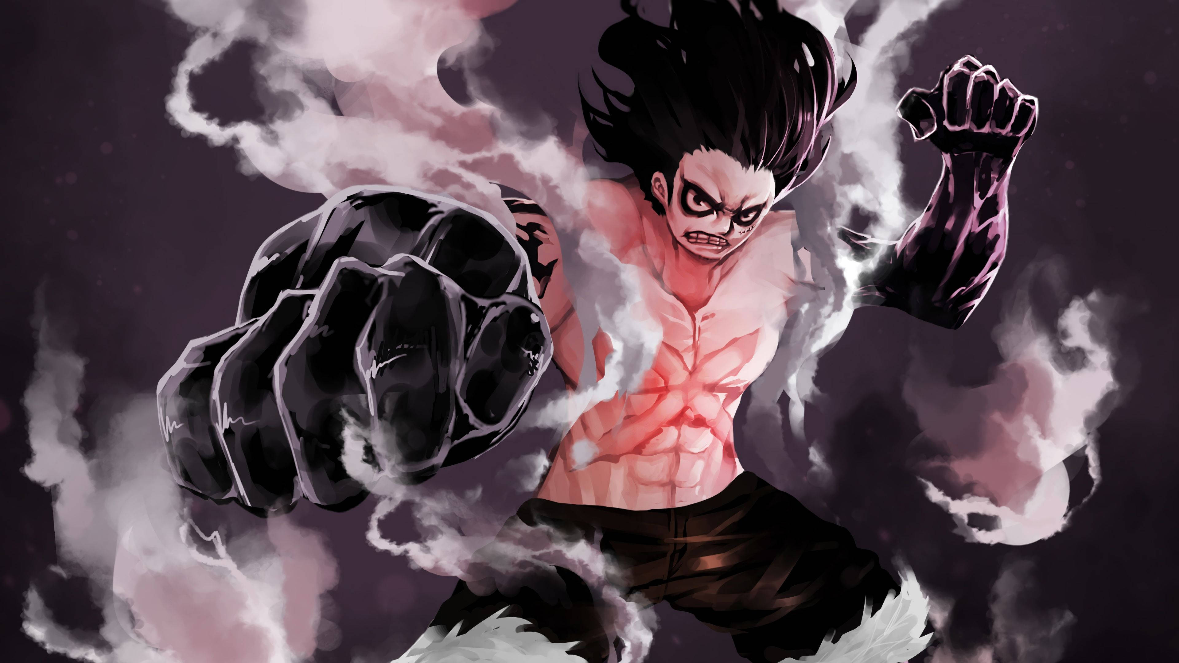 Luffy Gear 4 Dạng Tối Hình nền