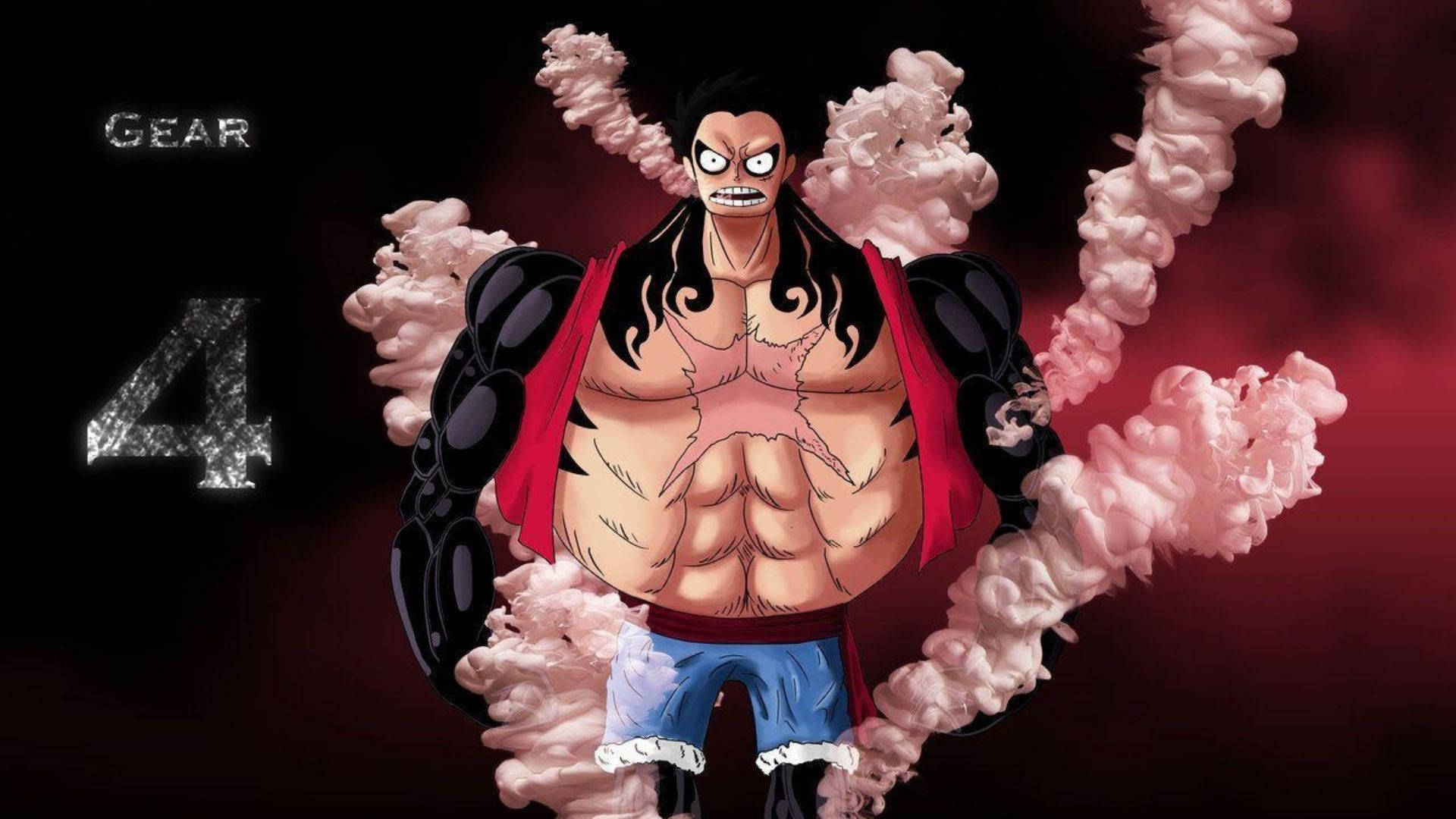 Luffy Gear 4 Hồng Hơi Hình nền