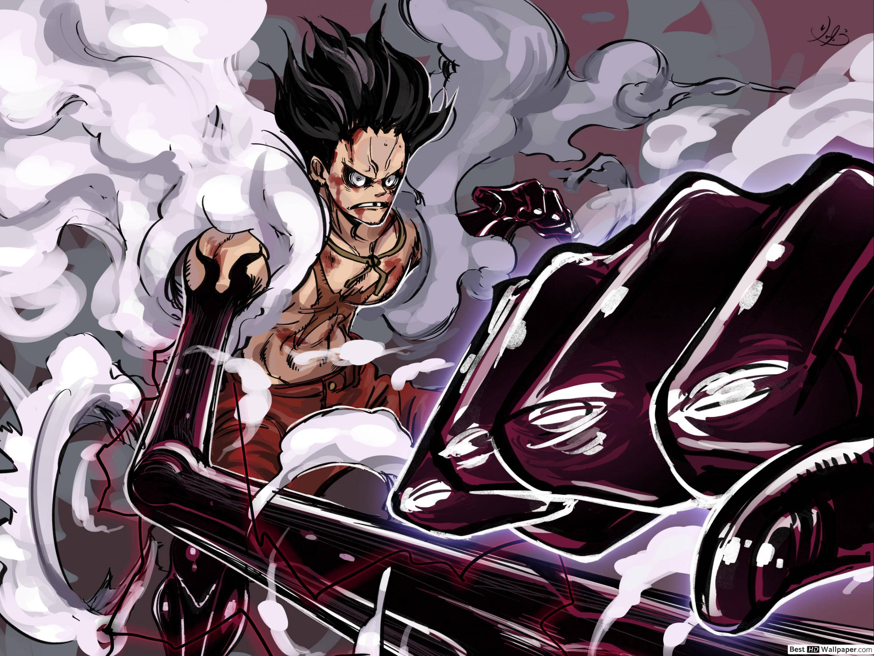 Luffy Gear 4 kiệt sức Hình nền