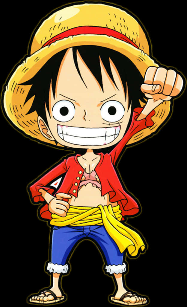 Luffy_ Mũ Rơm_ Tạo Dáng Hình nền