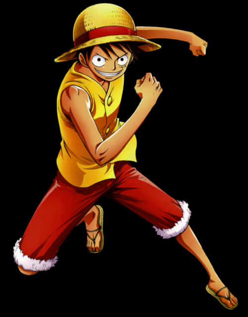 Luffy Mũ Rơm Tư Thế Hải Tặc Hình nền