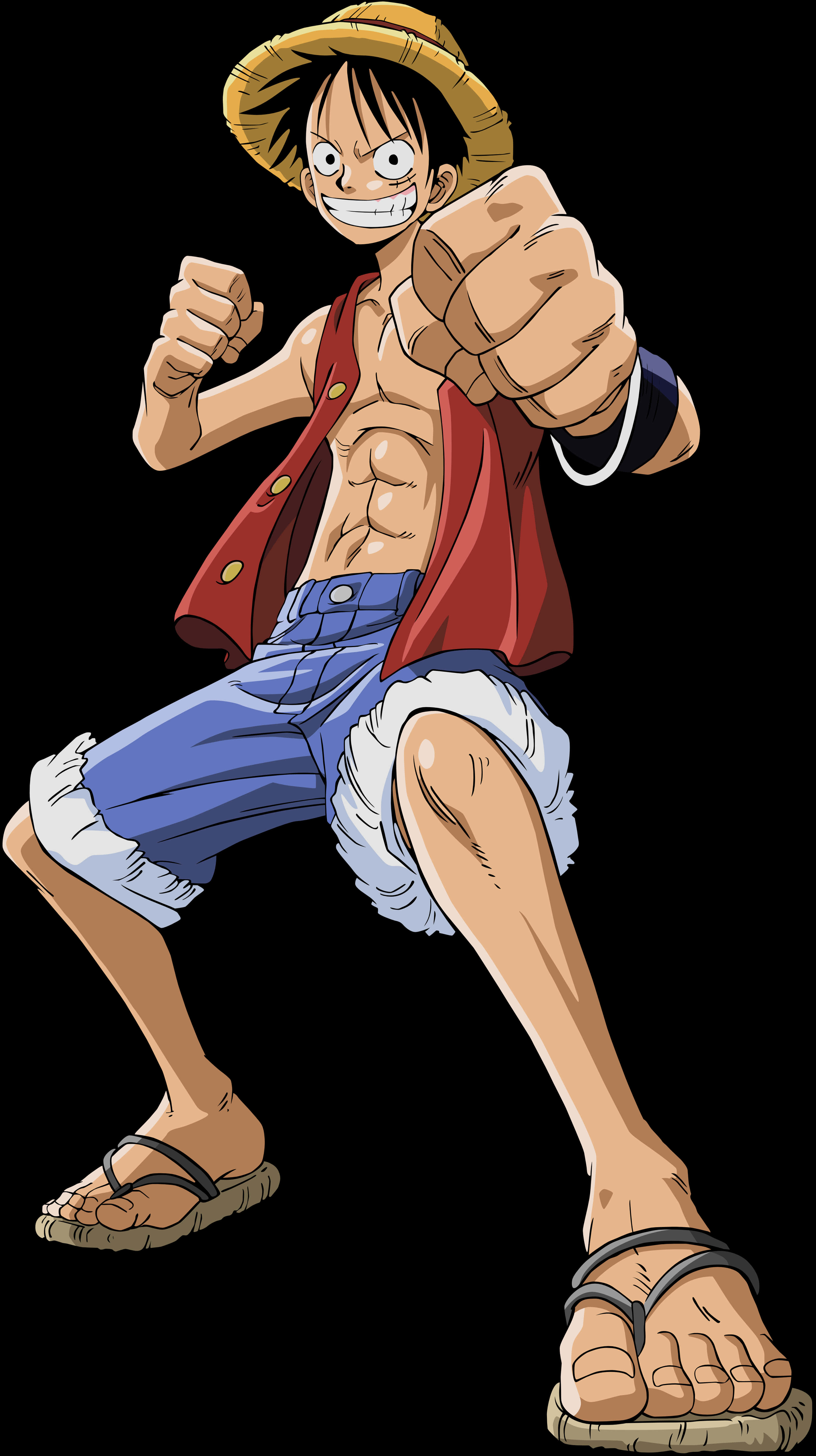 Luffy Sẵn Sàng Hành Động One Piece Hình nền