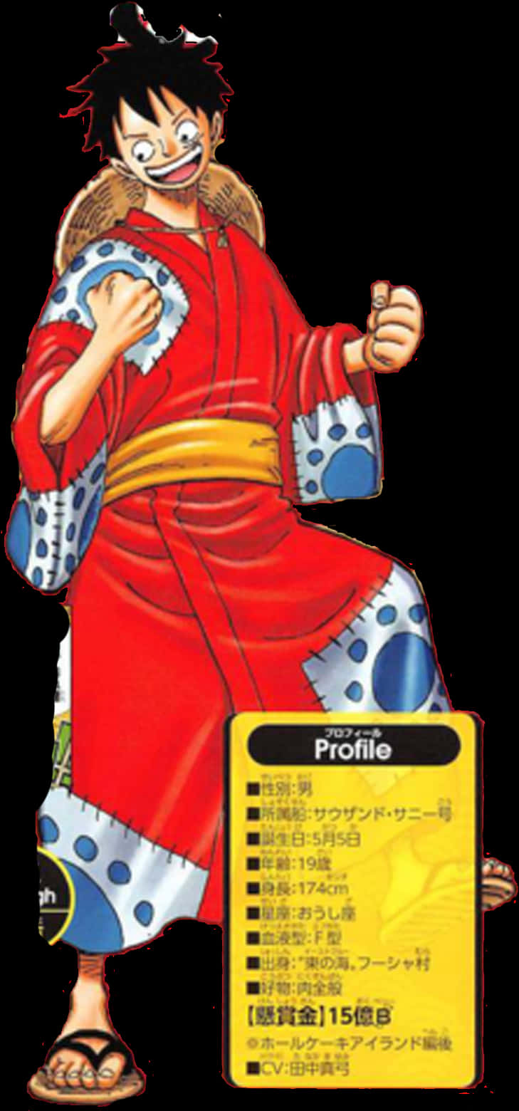 Luffy trong bộ áo choàng đỏ truyền thống Hình nền