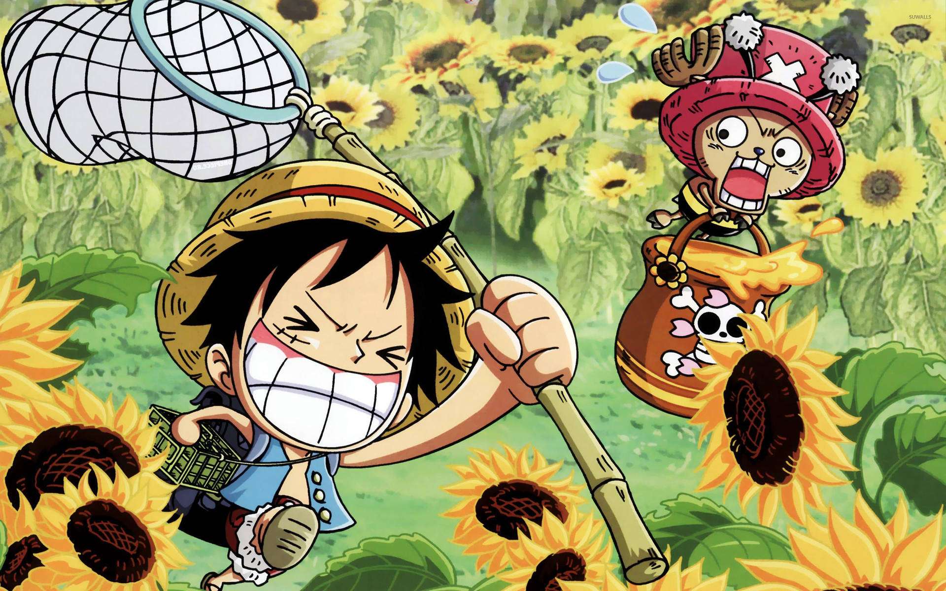 Luffy và Chopper Sẵn Sàng Cho Cuộc Phiêu Lưu Hình nền