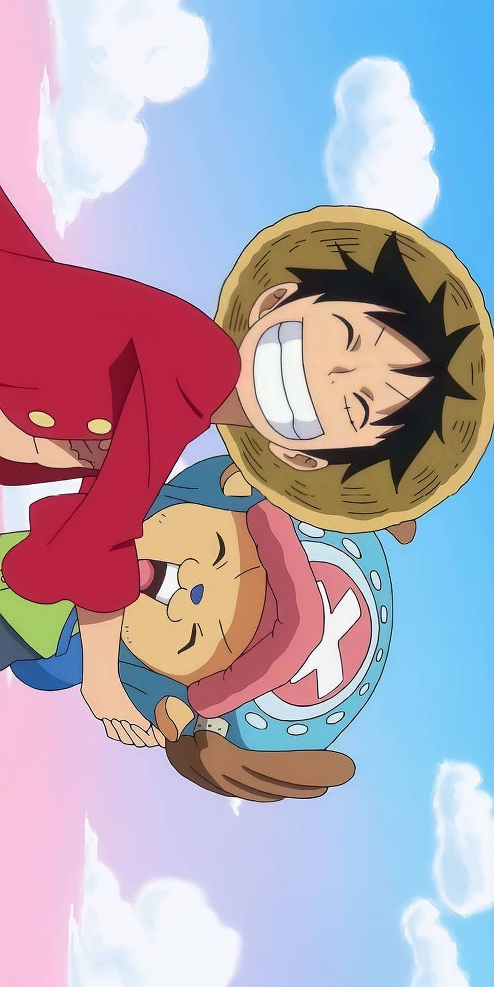 Hình nền iPhone Luffy và Chopper One Piece