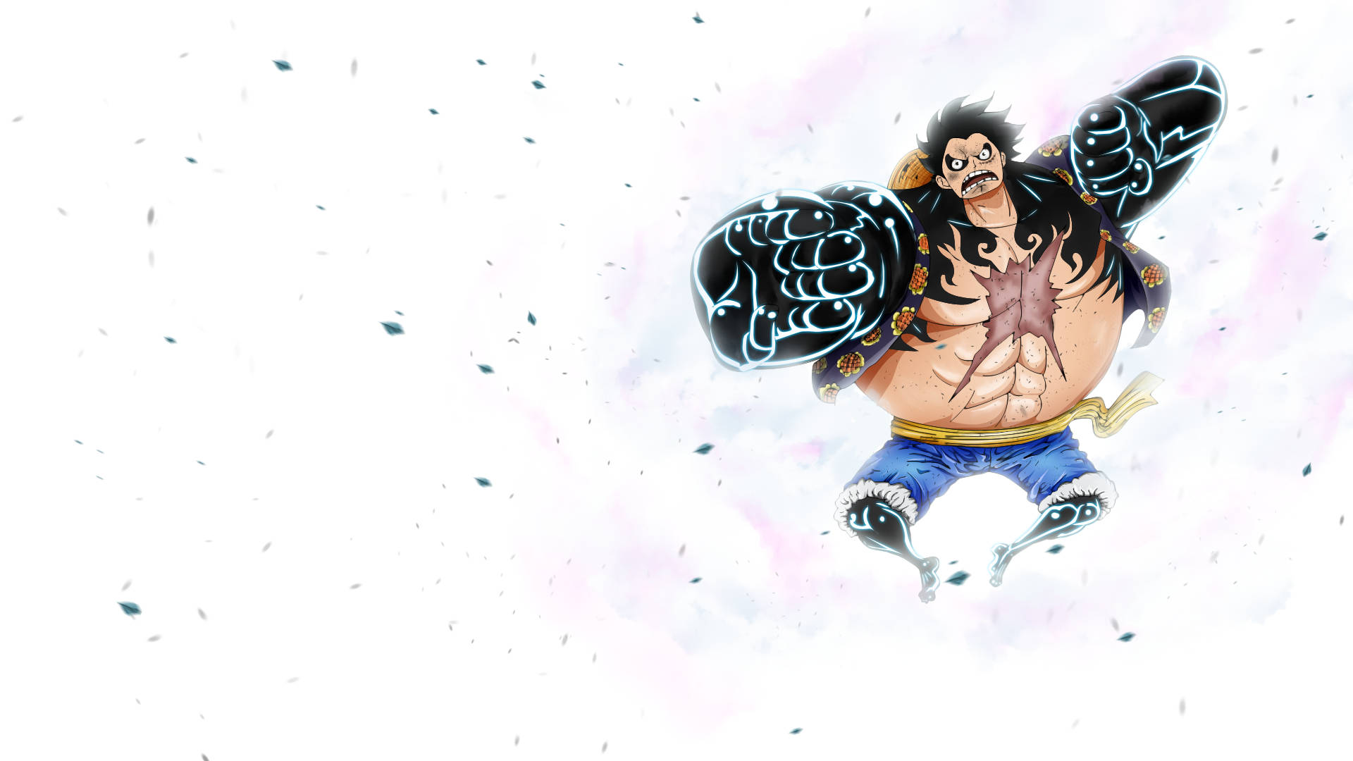 Luffy Với Cơ Bắp To Khỏe Hình nền