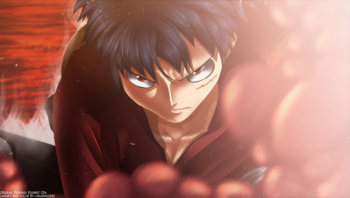 Luffy Với Đôi Mắt Đỏ Nghiêm Túc