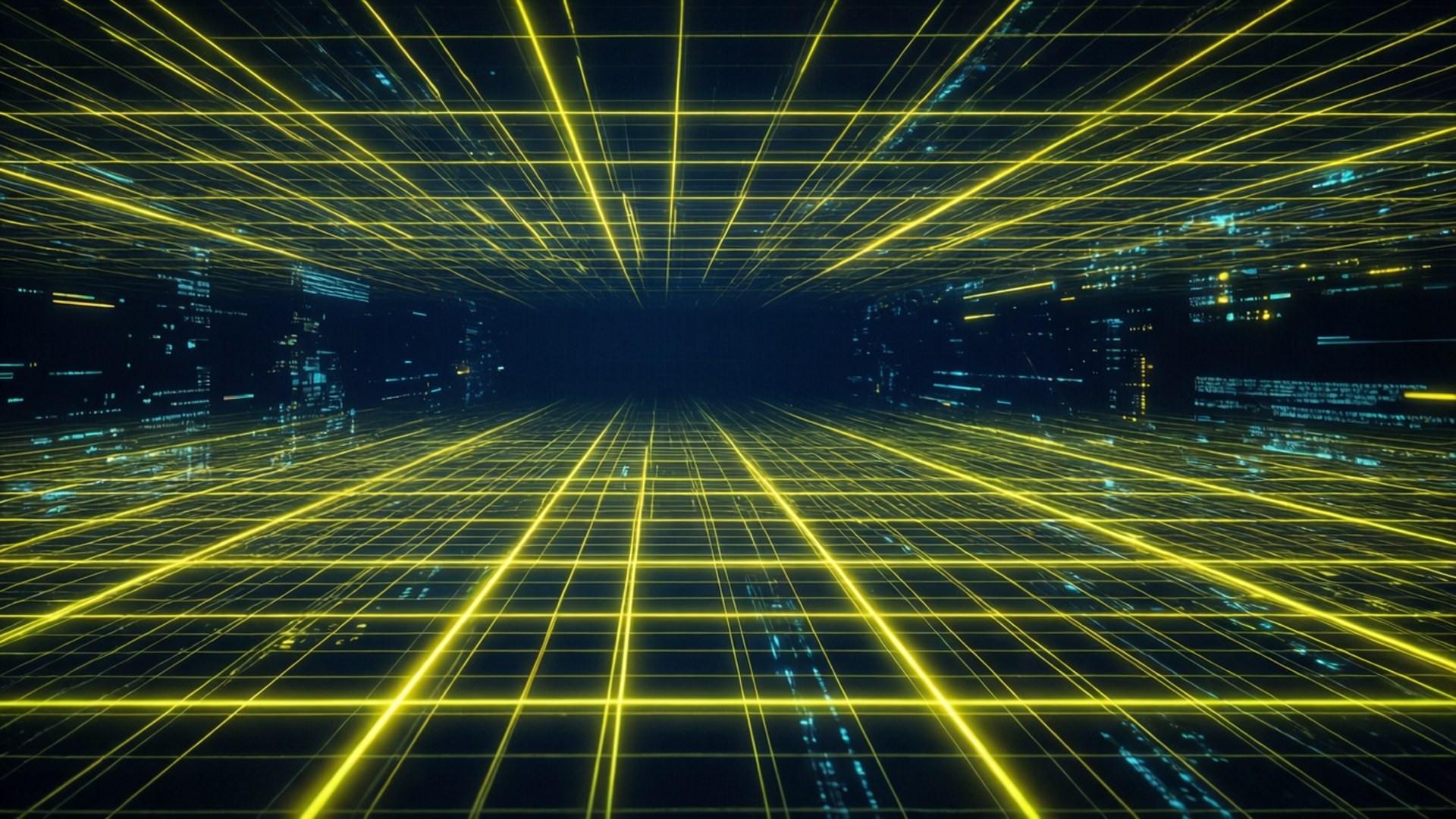Lưới Tron Vàng Neon Hình nền
