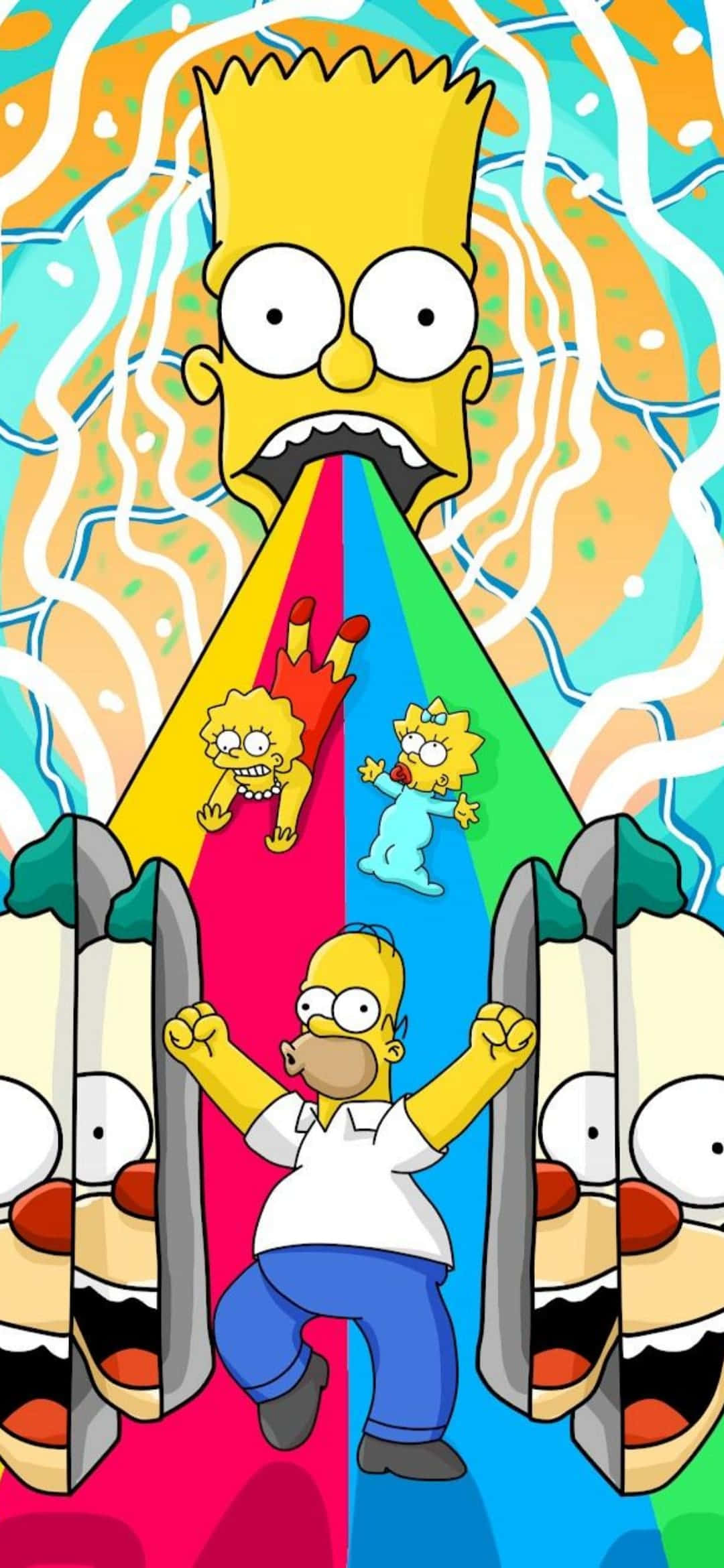 Luôn là thời gian vui vẻ cùng gia đình Simpson Hình nền