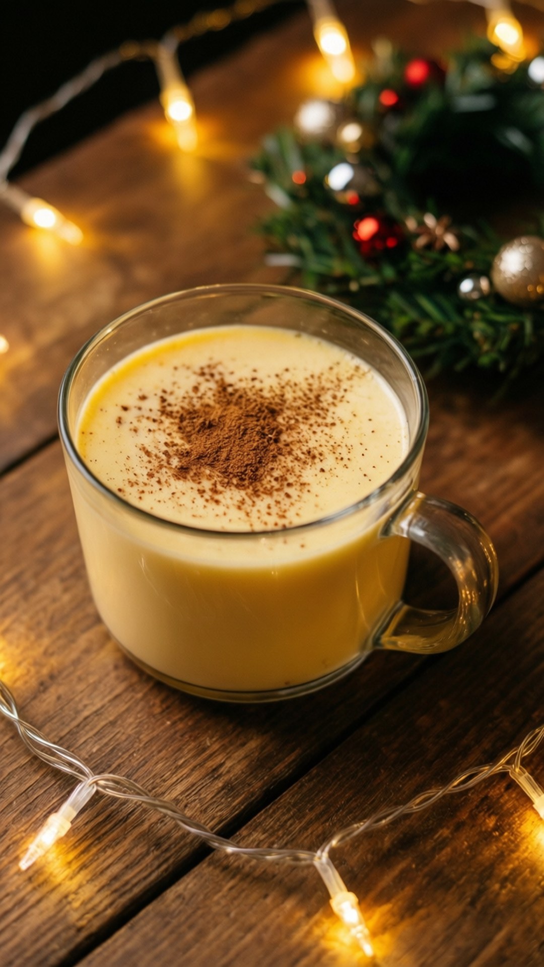 Ly Eggnog Giáng Sinh Hình nền