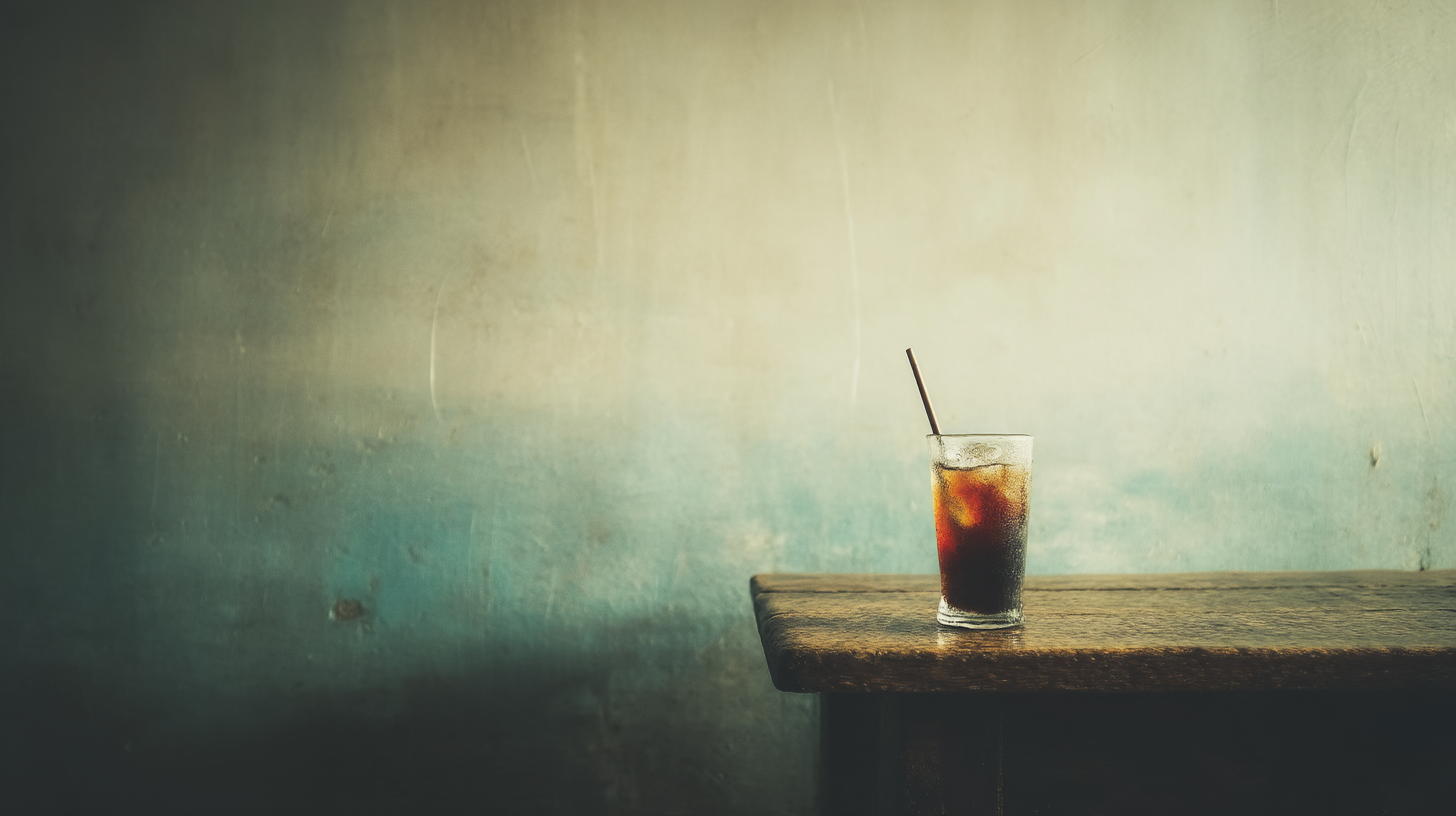 Ly uống nước trên bàn II Hình nền