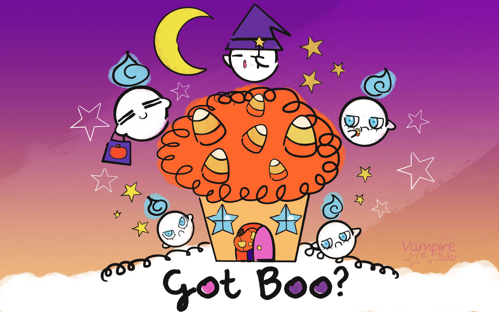 Ma Halloween Dễ Thương Hình nền