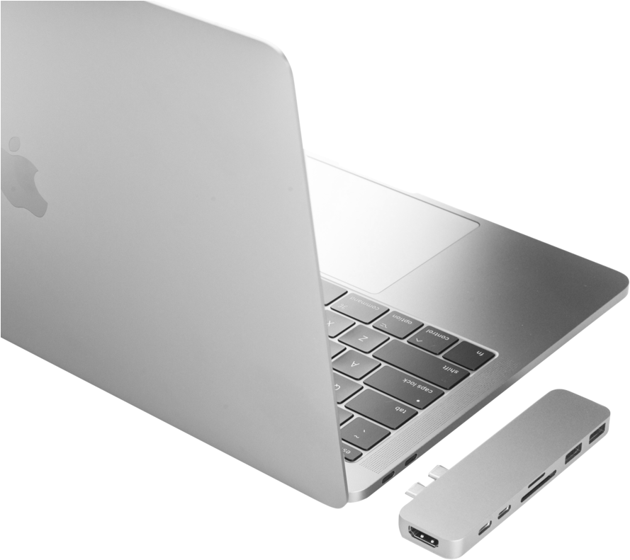 Mac Book Pro với Hub USB C Hình nền
