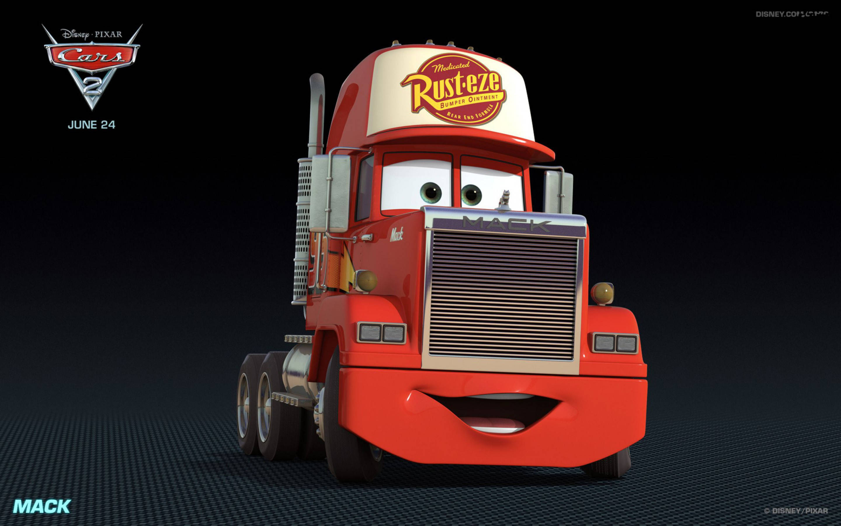 Mack trong phim Vương quốc xe hơi 2 của Disney Pixar Hình nền