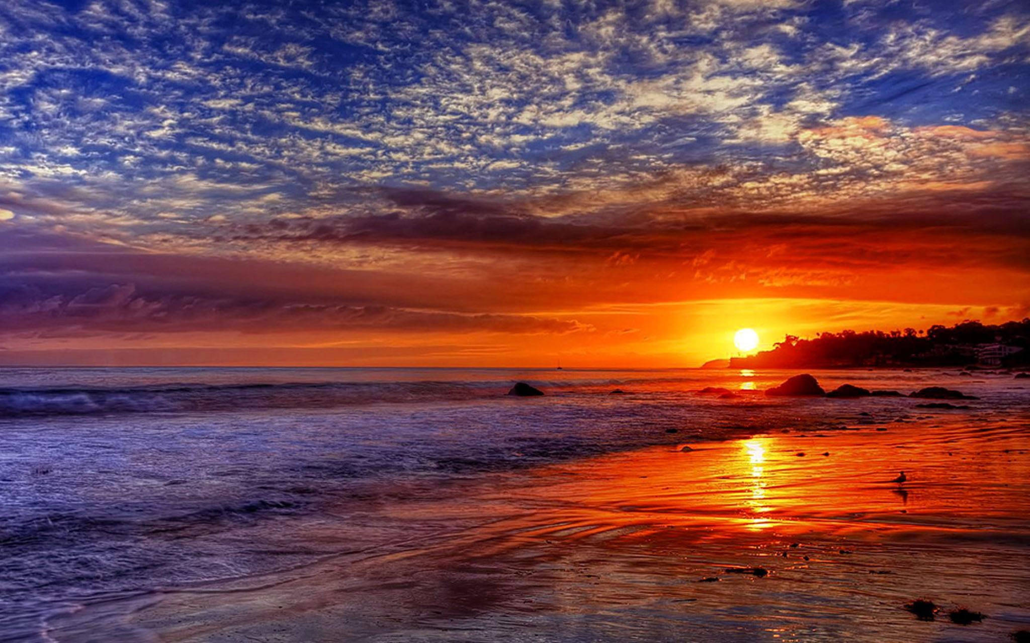 Malibu Hoàng hôn đẹp Hình nền