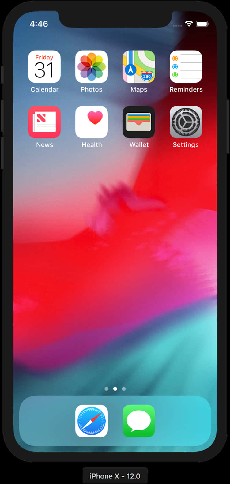 Màn hình chính của iPhone X Hình nền