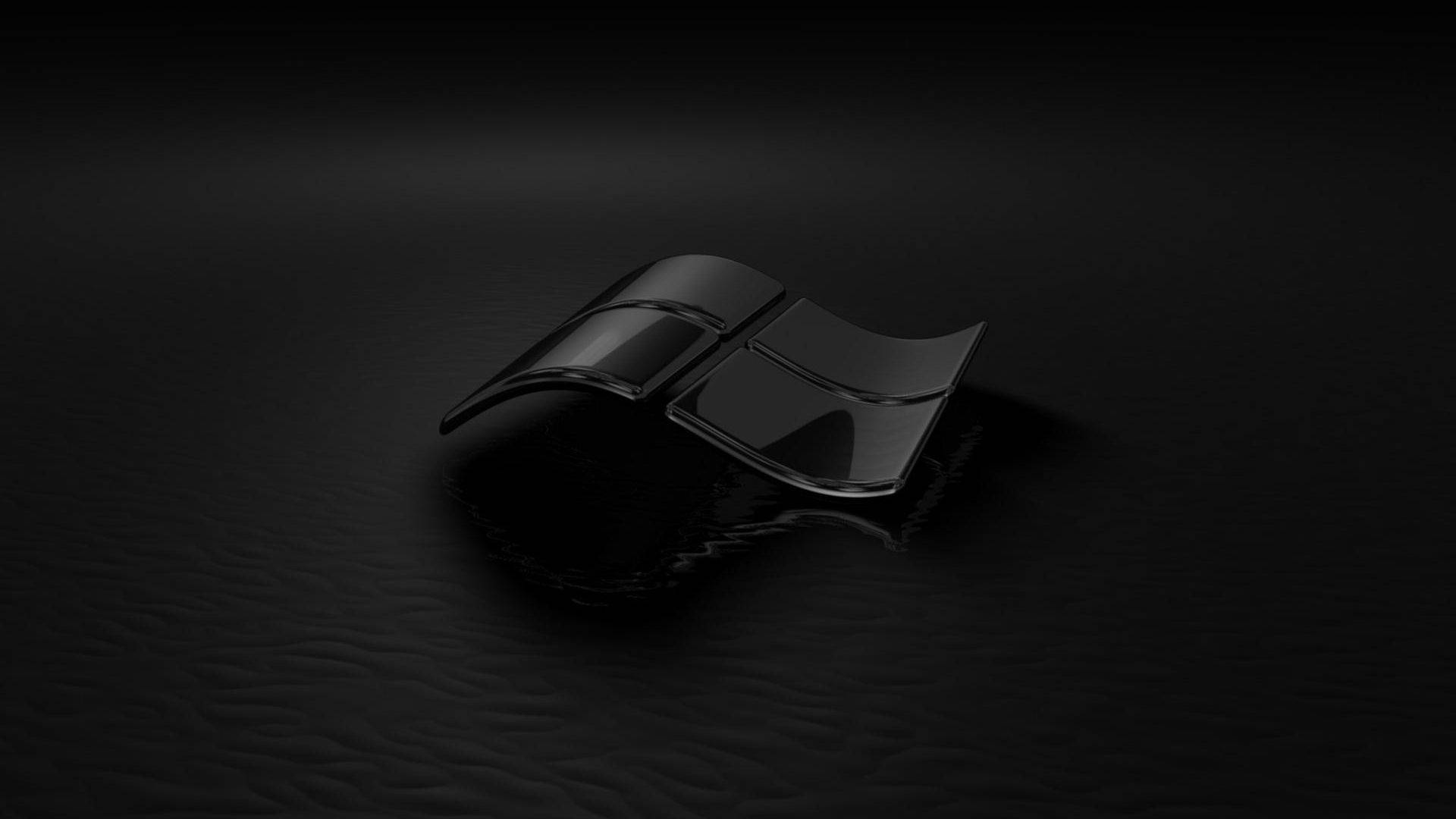 Màn hình khóa 3D cửa sổ đen phong cách Hình nền