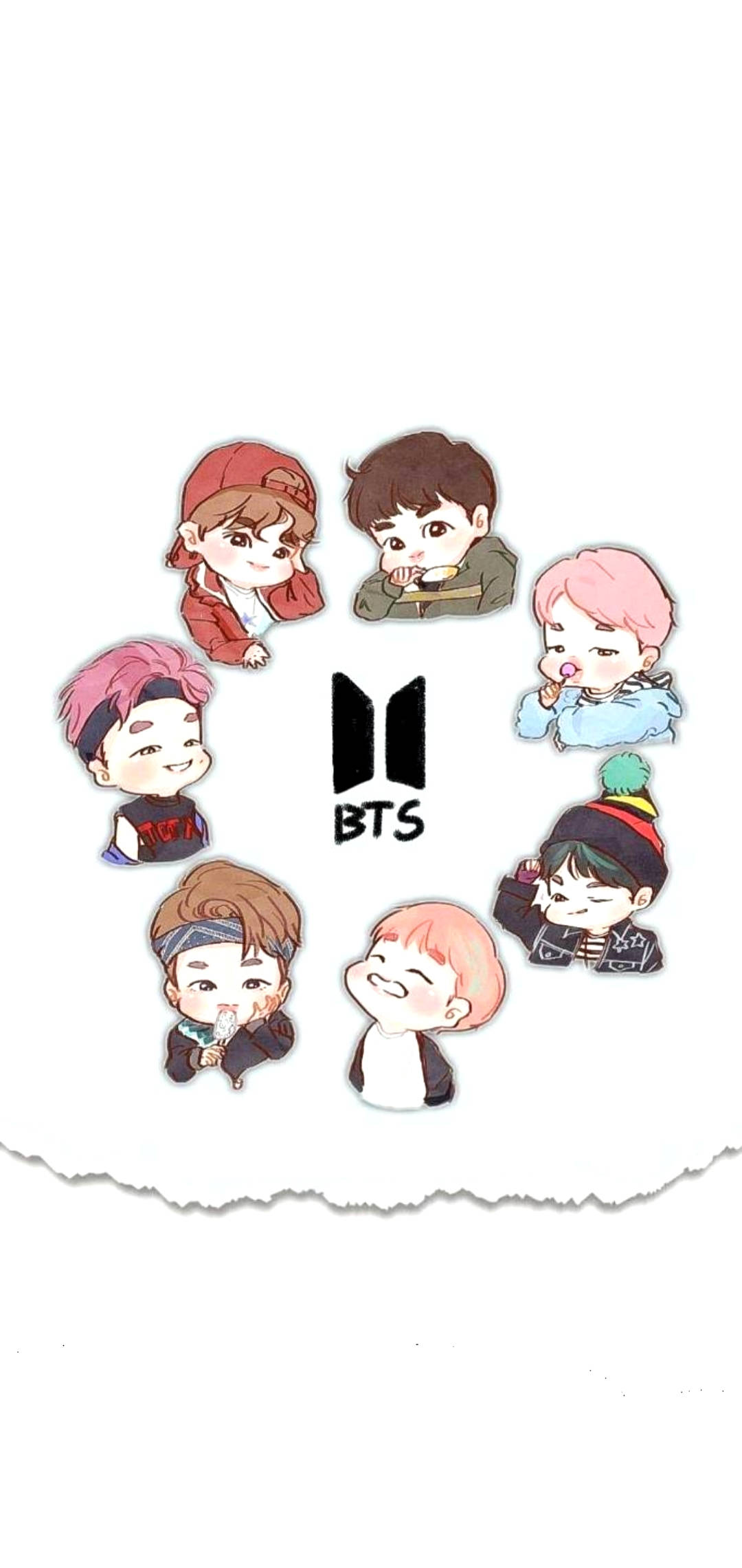 Màn Hình Khóa Chibi BTS Hình nền
