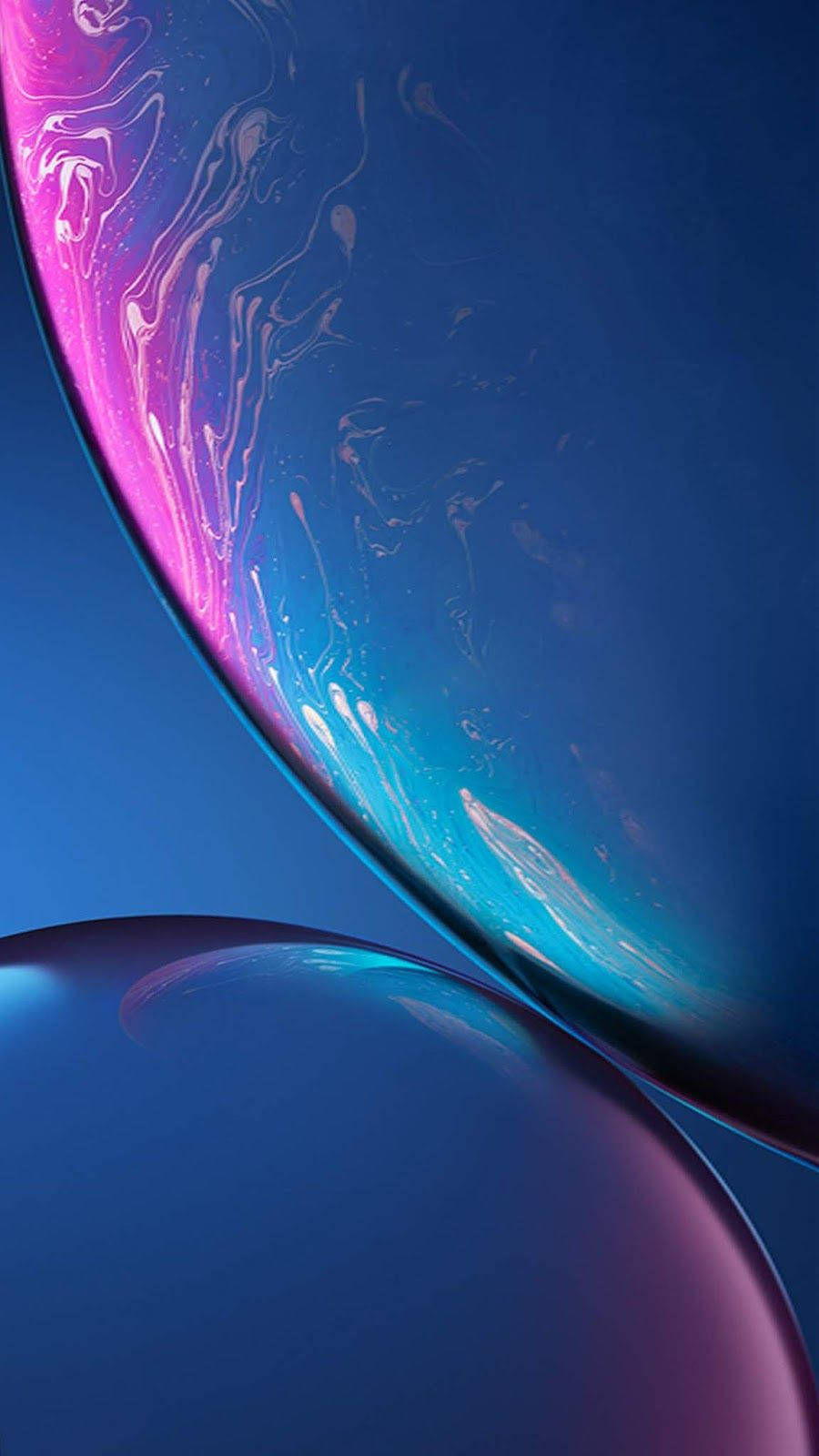 Màn hình khóa iPhone xanh đậm Hình nền