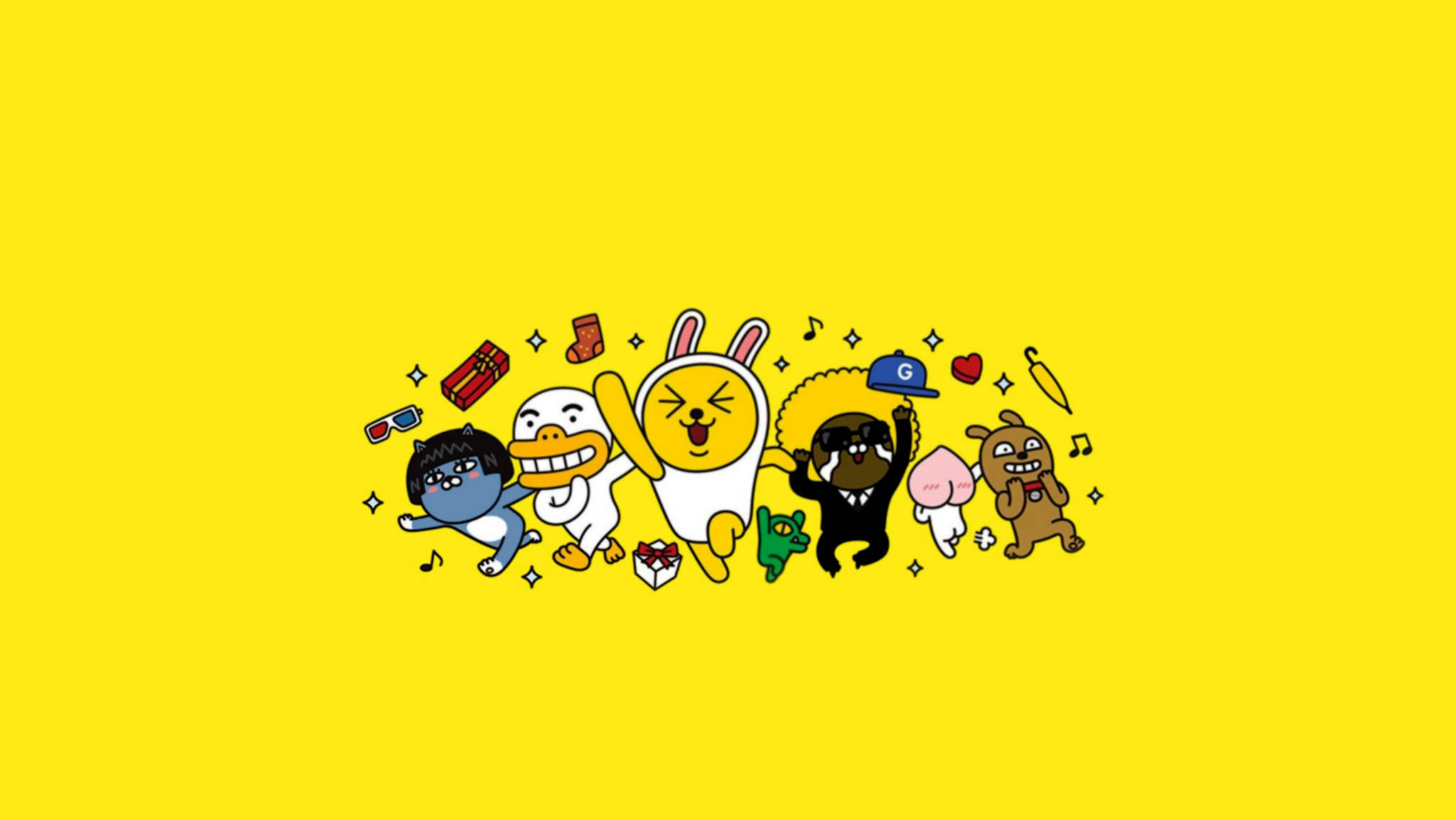 Màn hình nền Kakao Friends thẩm mỹ Hình nền