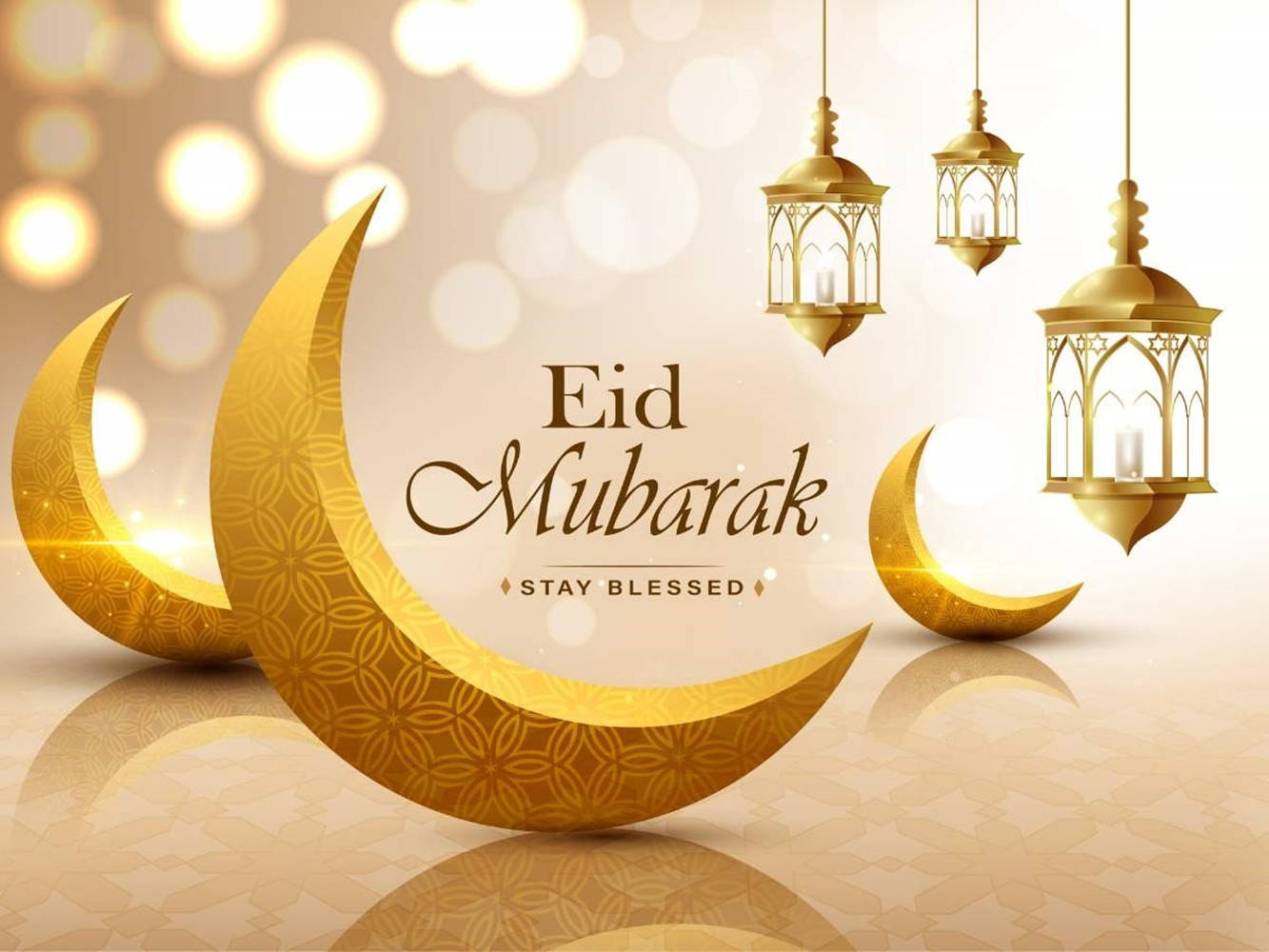 Màn Hình Trăng Rằm Eid-Ul-Adha Mubarak Hình nền