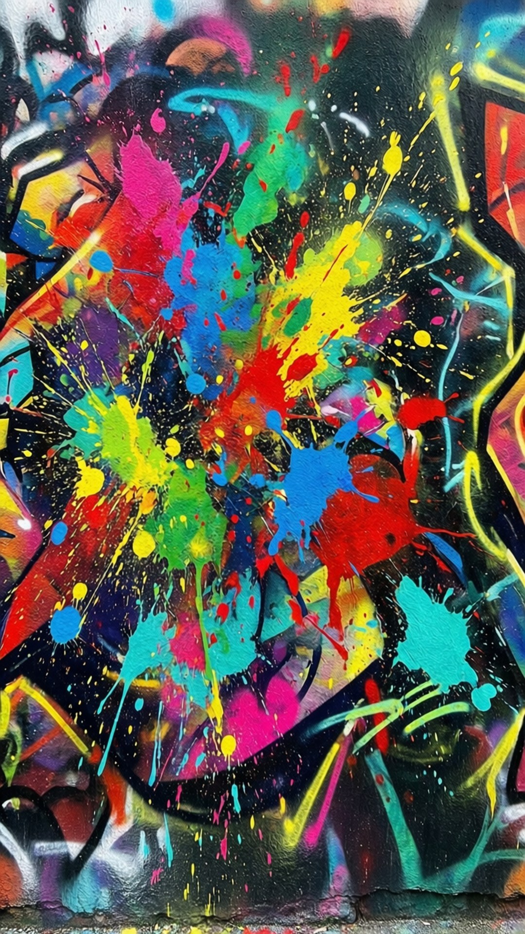 Mảng Graffiti Đô Thị Hình nền