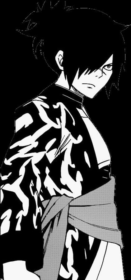 Manga_ Nhân vật_ Đen trắng Hình nền