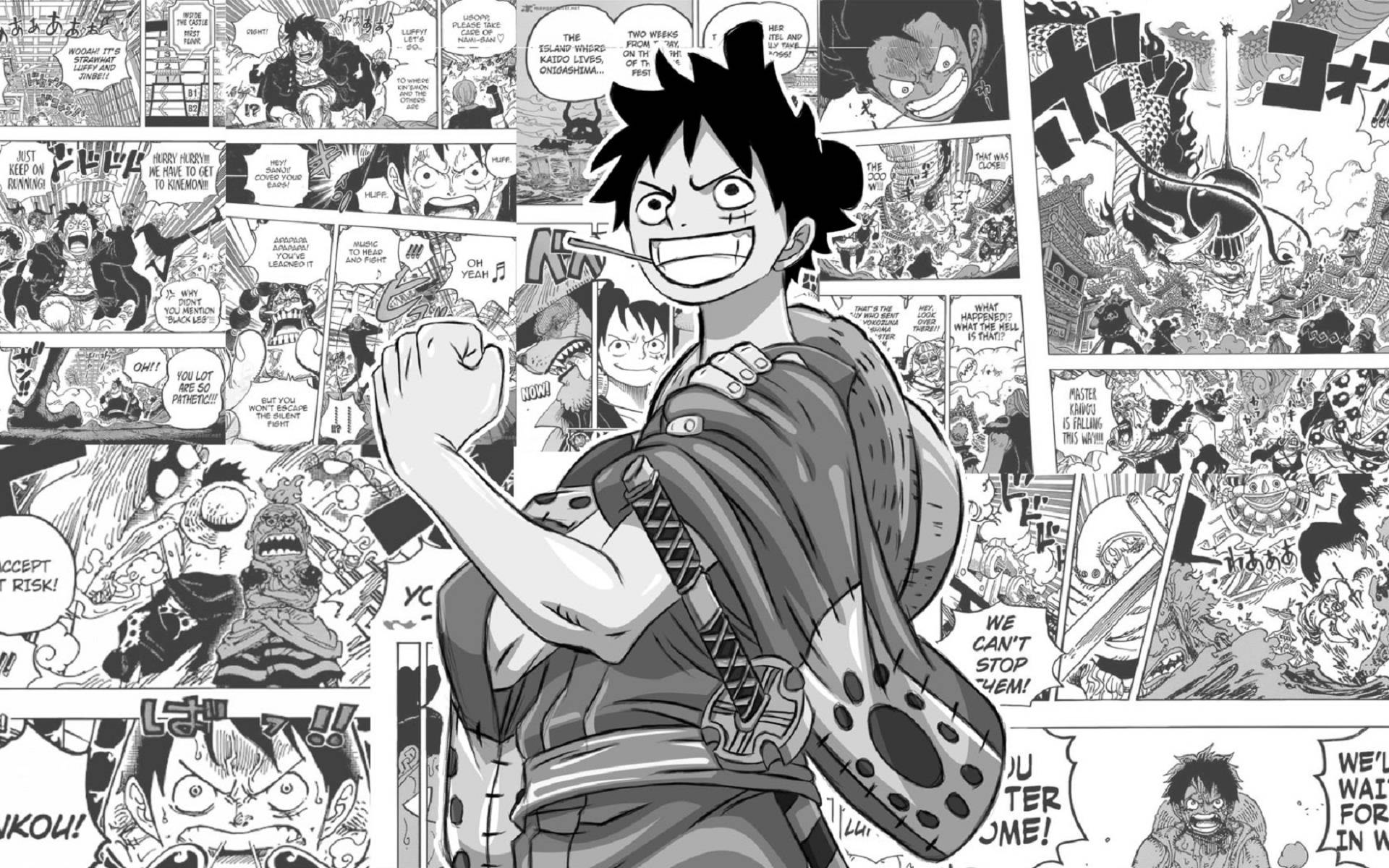 Manga Panel Monkey D. Luffy Hình nền