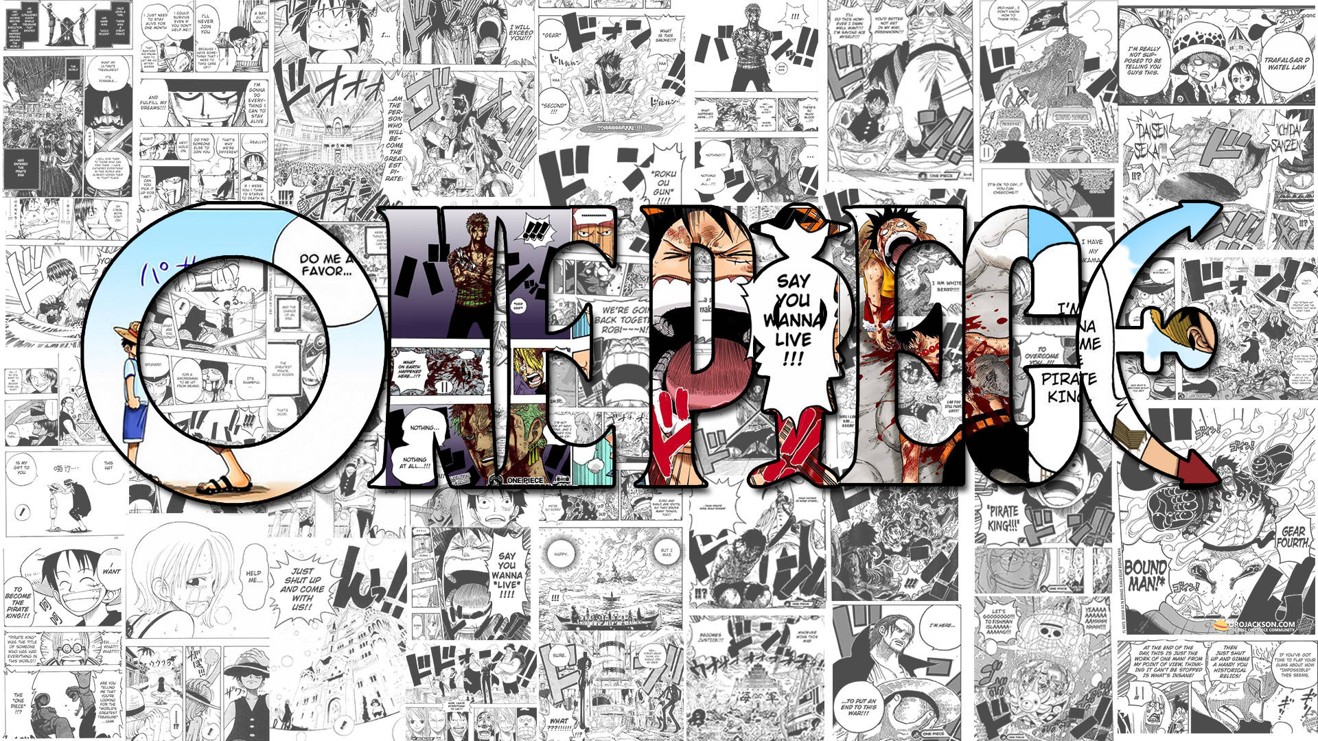 Manga Panel One Piece Hình nền
