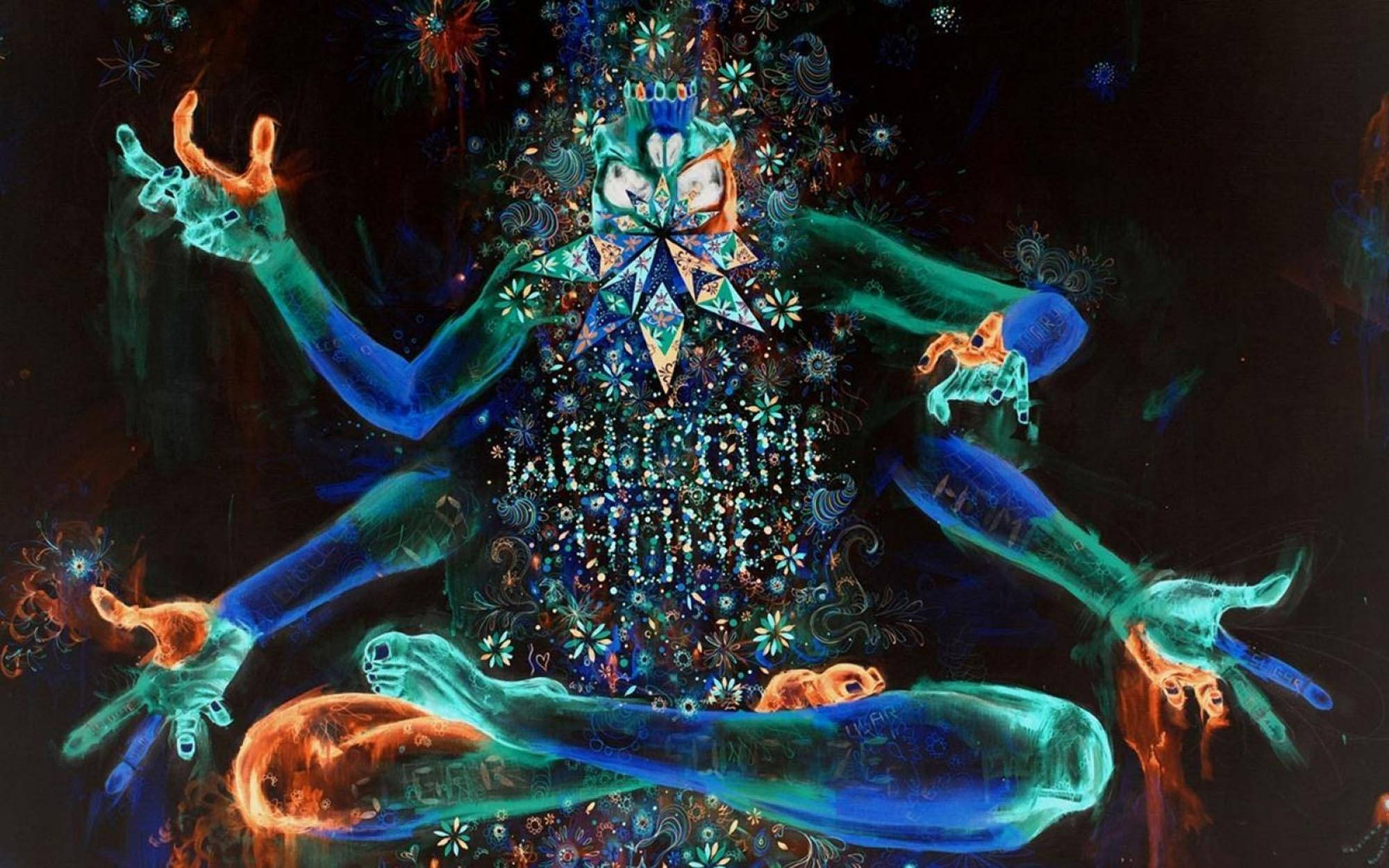 Mantra Shiva Thẩm Mỹ Tối Ảo Giác Hình nền