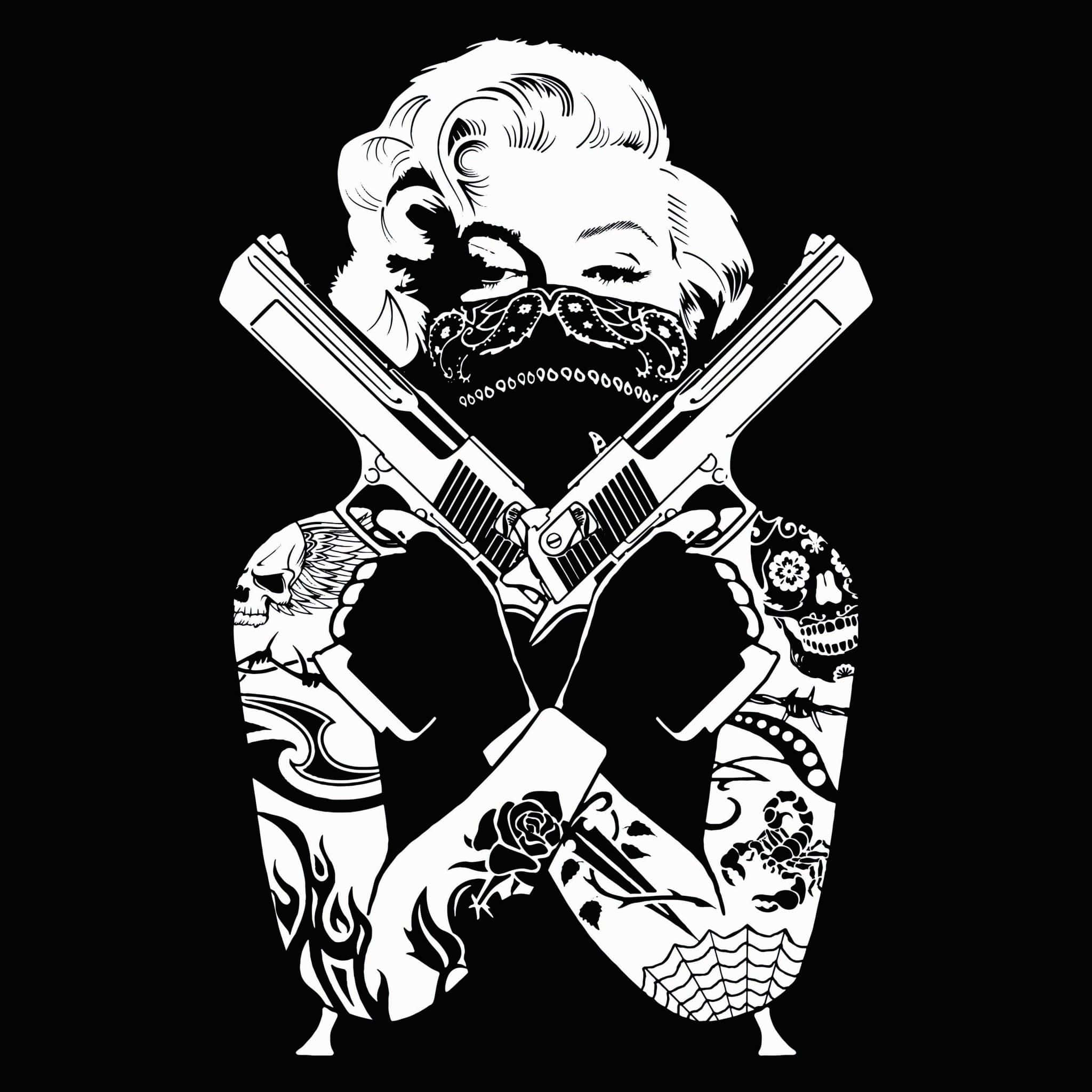 Marilyn Monroe xã hội đen đen Hình nền