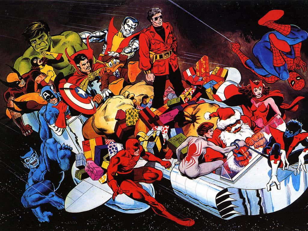 Marvel Giáng Sinh Vệ Binh Ngân Hà Hình nền