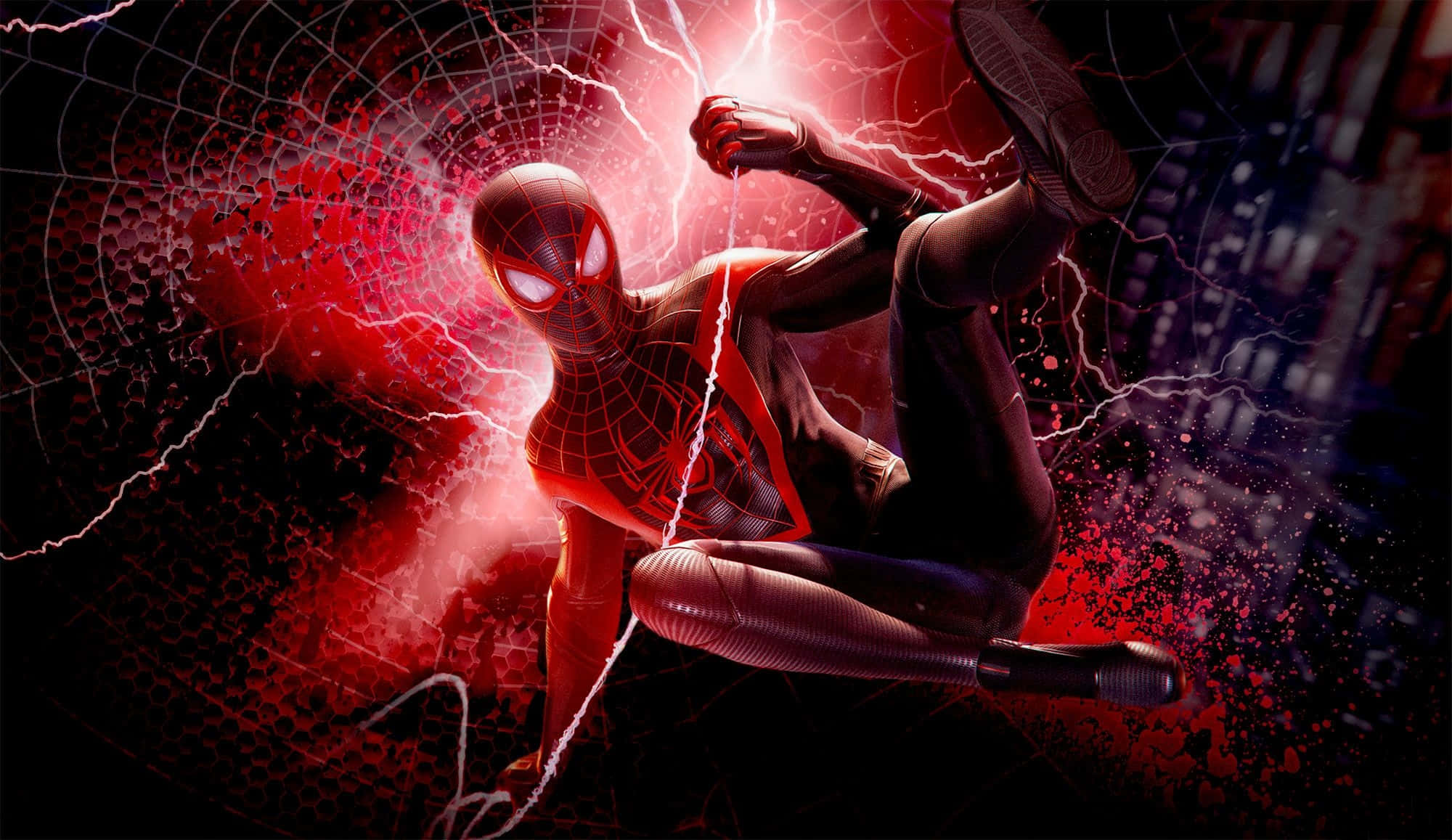 Marvel PS4 Người Nhện Tia Chớp Đỏ Hình nền