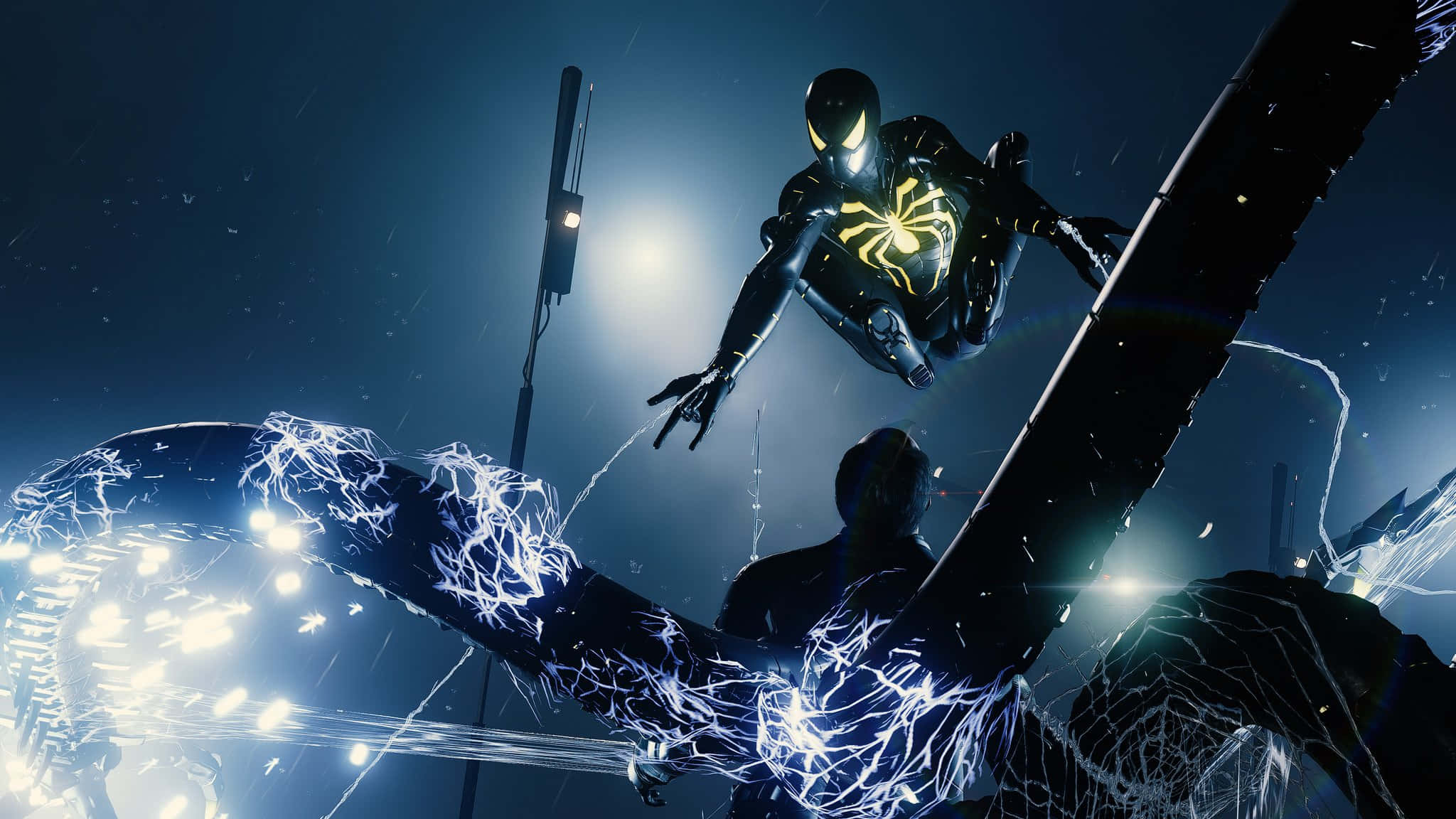 Marvel PS4 Người Nhện Bộ Vest Đen Hình nền