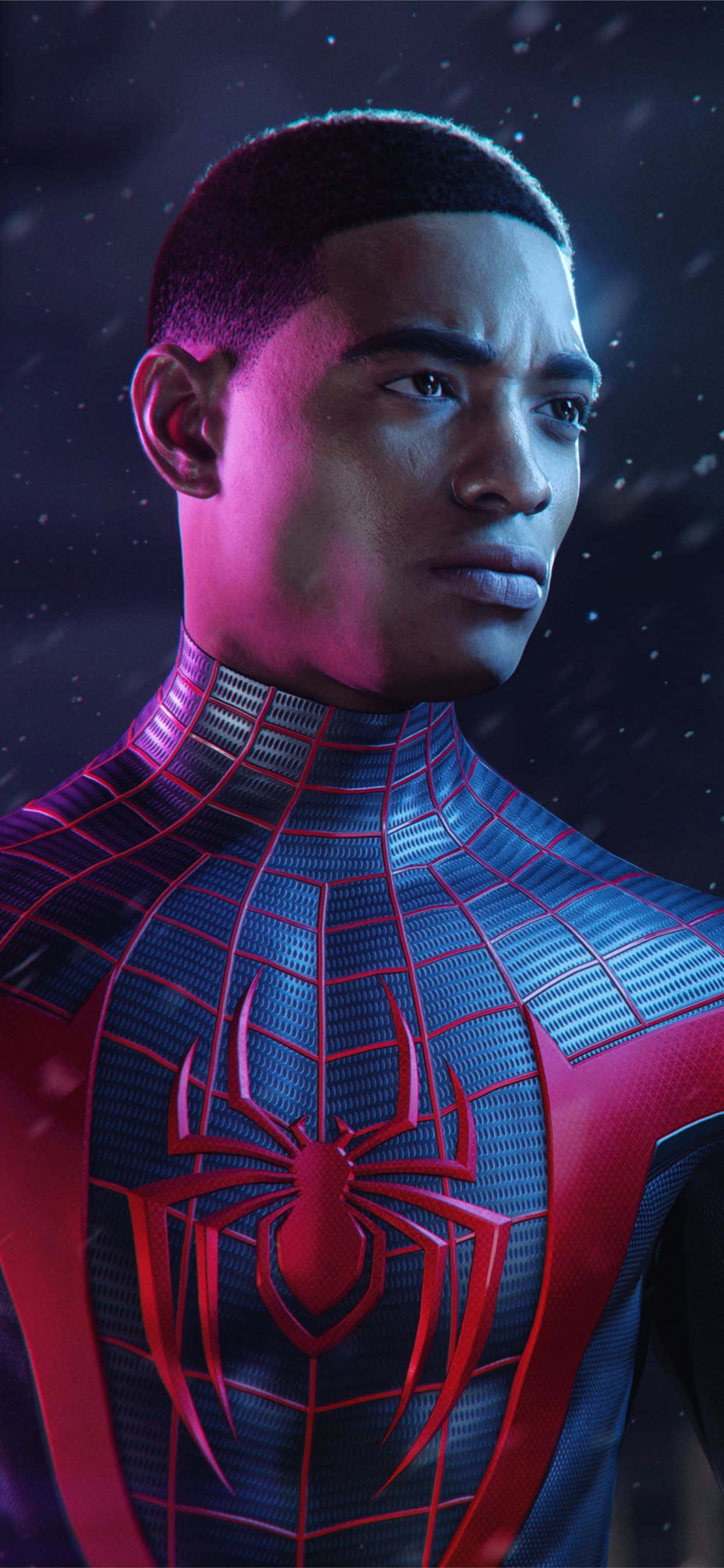 Marvel Video Game Spider Man Miles Morales iPhone Hình nền