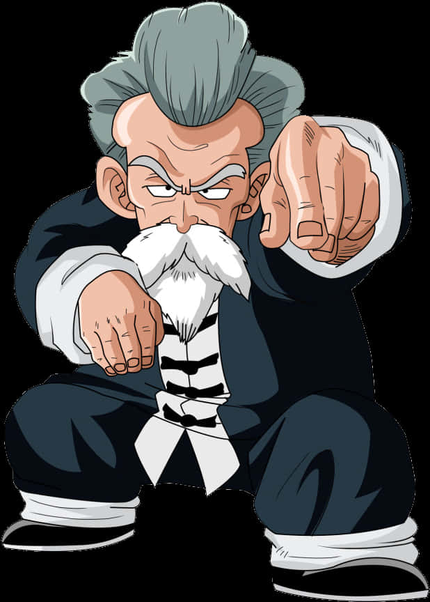 Master Roshi chỉ tay Dragon Ball Hình nền