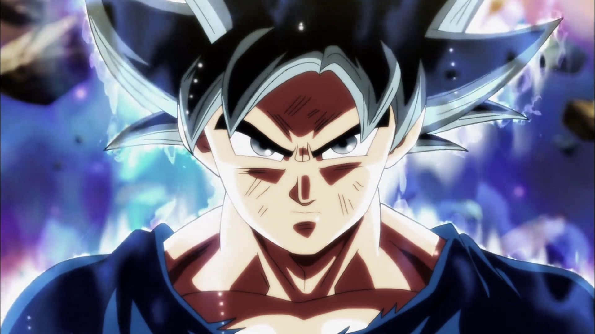 Mắt của Goku trong Dragon Ball Super chuyển sang màu bạc khi anh ta mở khóa sức mạnh Tự Do Cực Hạn (Ultra Instinct). Hình nền