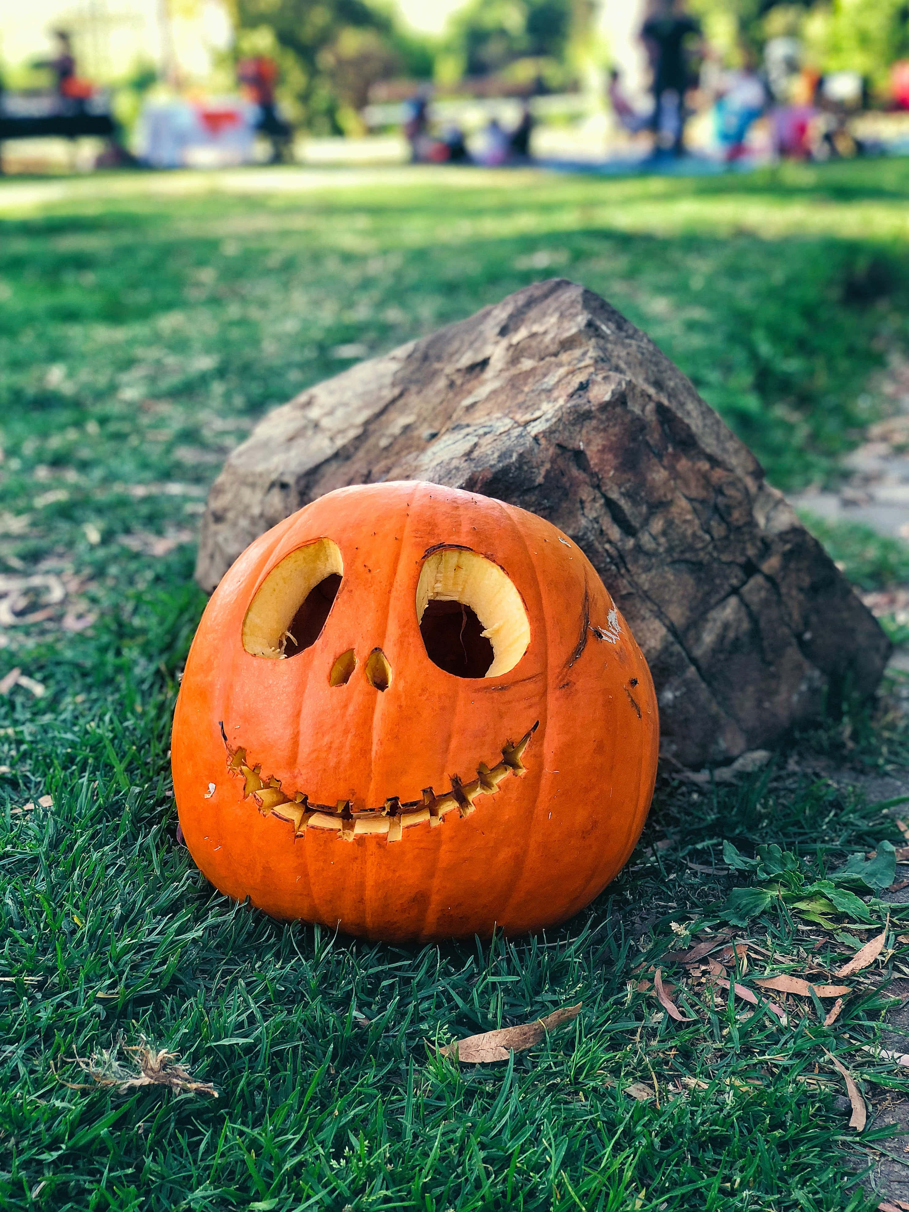 Mặt cười Jack-O-Lantern Nền Halloween Độ phân giải cao Hình nền